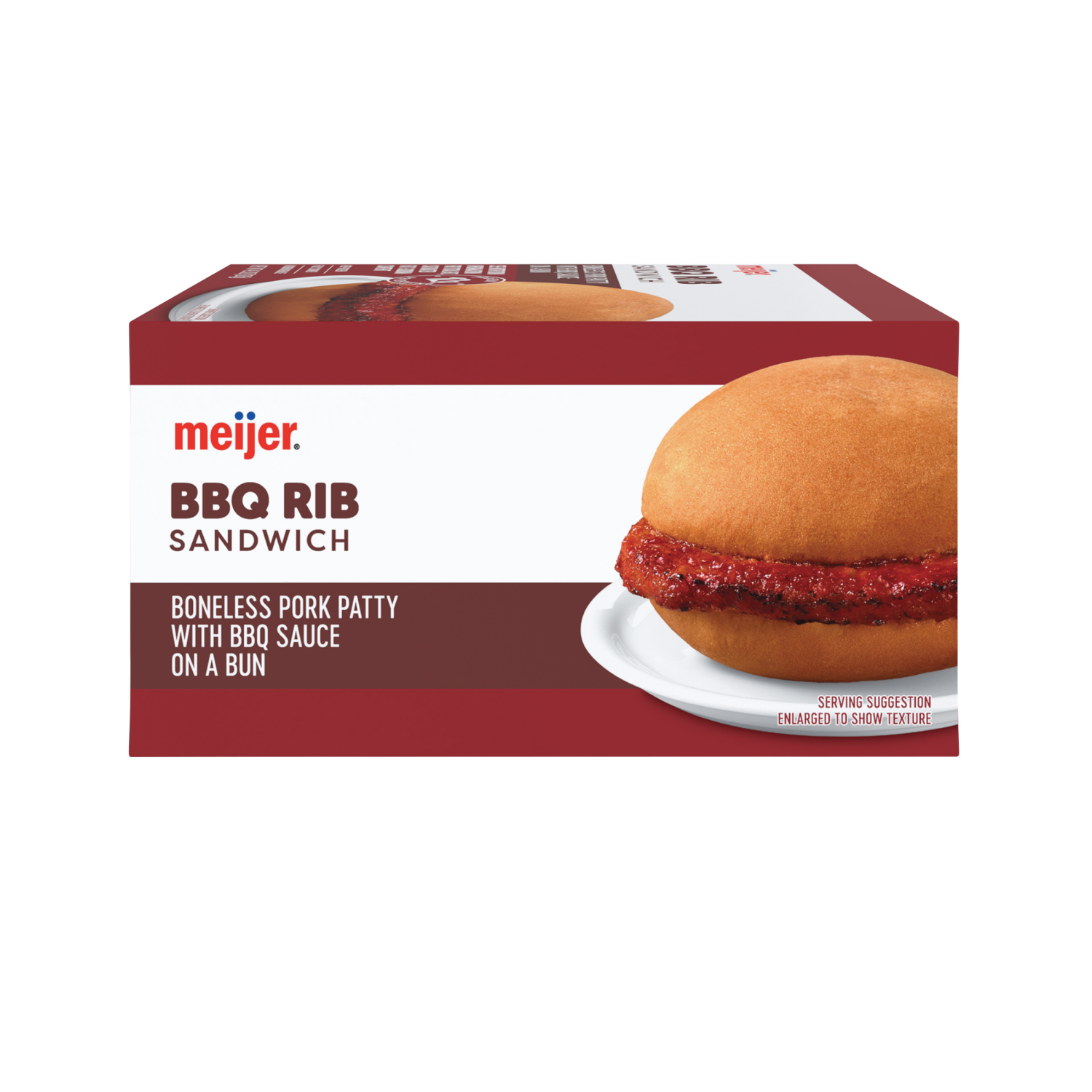 slide 5 of 6, MEIJER BBQ RIB SANDWICH 4.3OZ, 4.3 oz