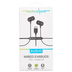 Techcellent In-ear wired type-C EB - Black