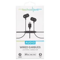 Techcellent In-ear wired Lightning EB - Black