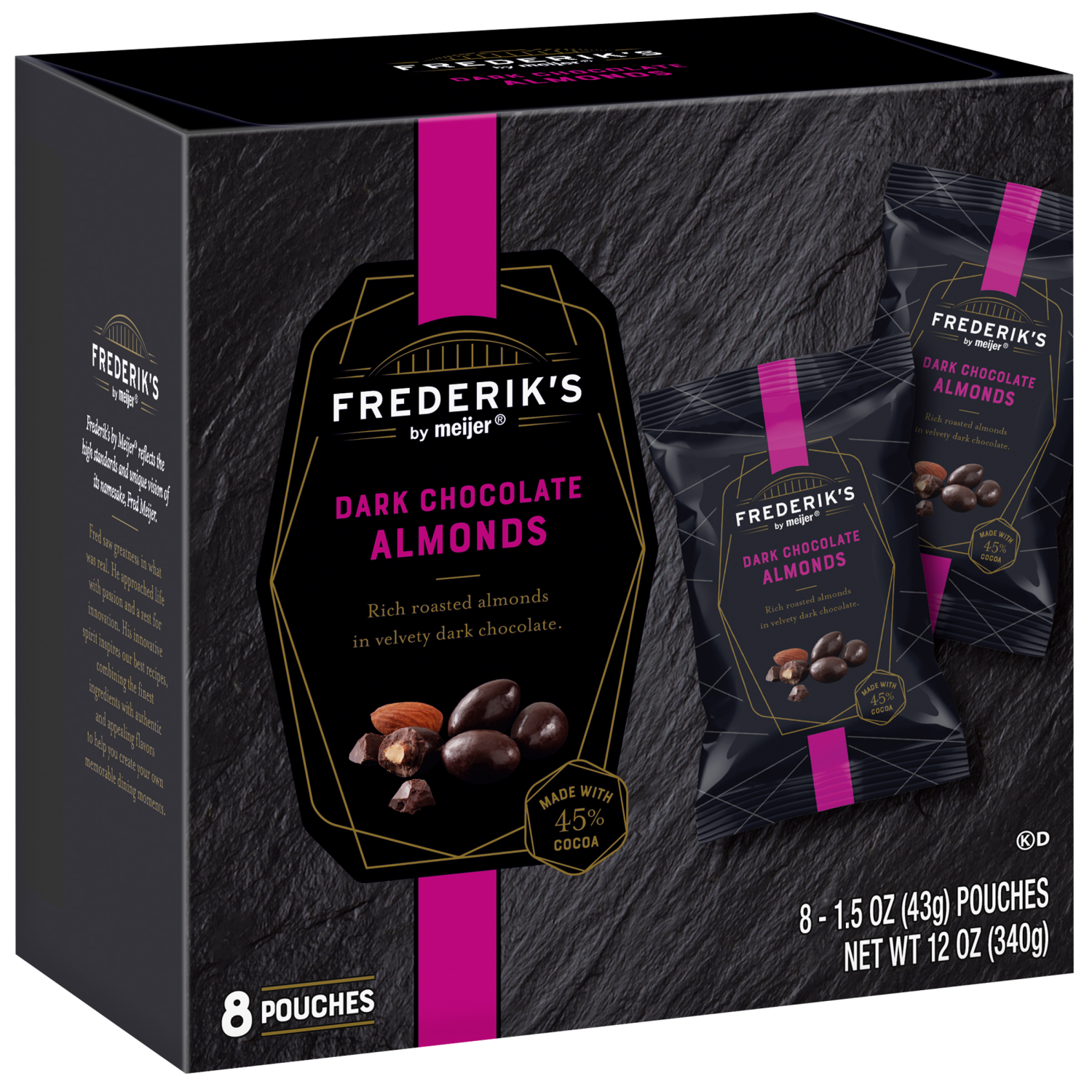 slide 6 of 8, Frederik's By Meijer Frederik's by Meijer Dark Chocolate Covered Almonds, 8 Ct Multipack, 8 ct