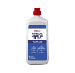 Meijer Odorless Charcoal Lighter Fluid Bottle For Bbq Charcoal, 64 Fluid Ounces