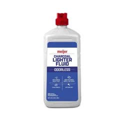 Meijer Odorless Charcoal Lighter Fluid Bottle For Bbq Charcoal, 64 Fluid Ounces
