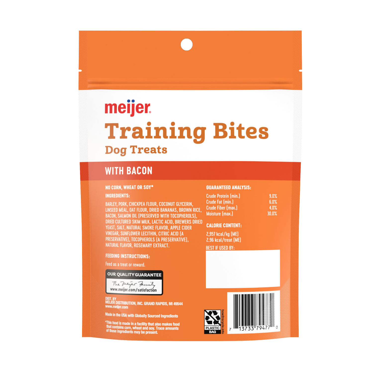 slide 2 of 2, Meijer Training Bites Bacon Dog Treats 10 oz, 10 oz