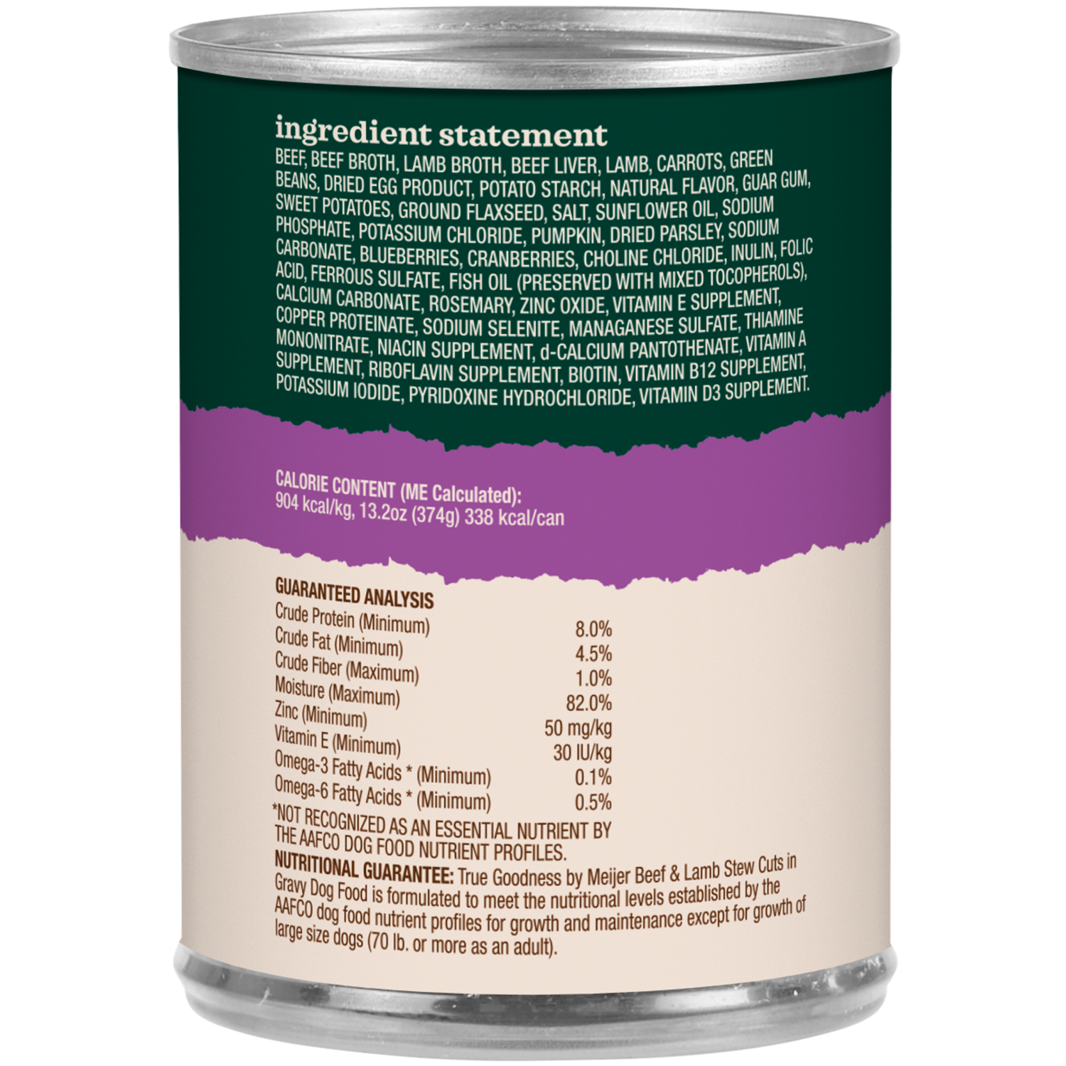 slide 2 of 3, True Goodness Beef and Lamb Wet Dog Food, 13.2 oz, 13.2 oz