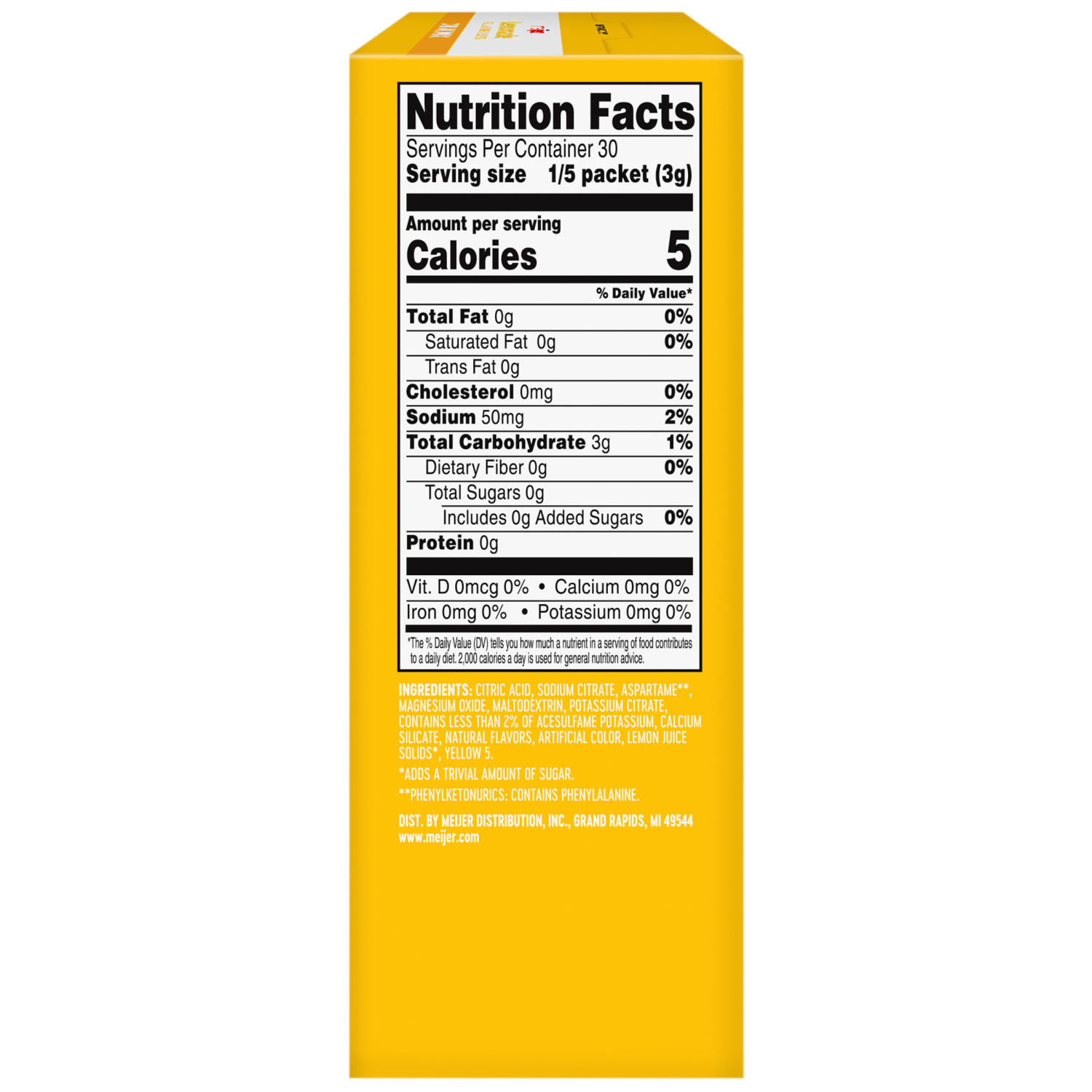 slide 5 of 8, Meijer Lemonade Drink Mix, 6 Count, 6 ct