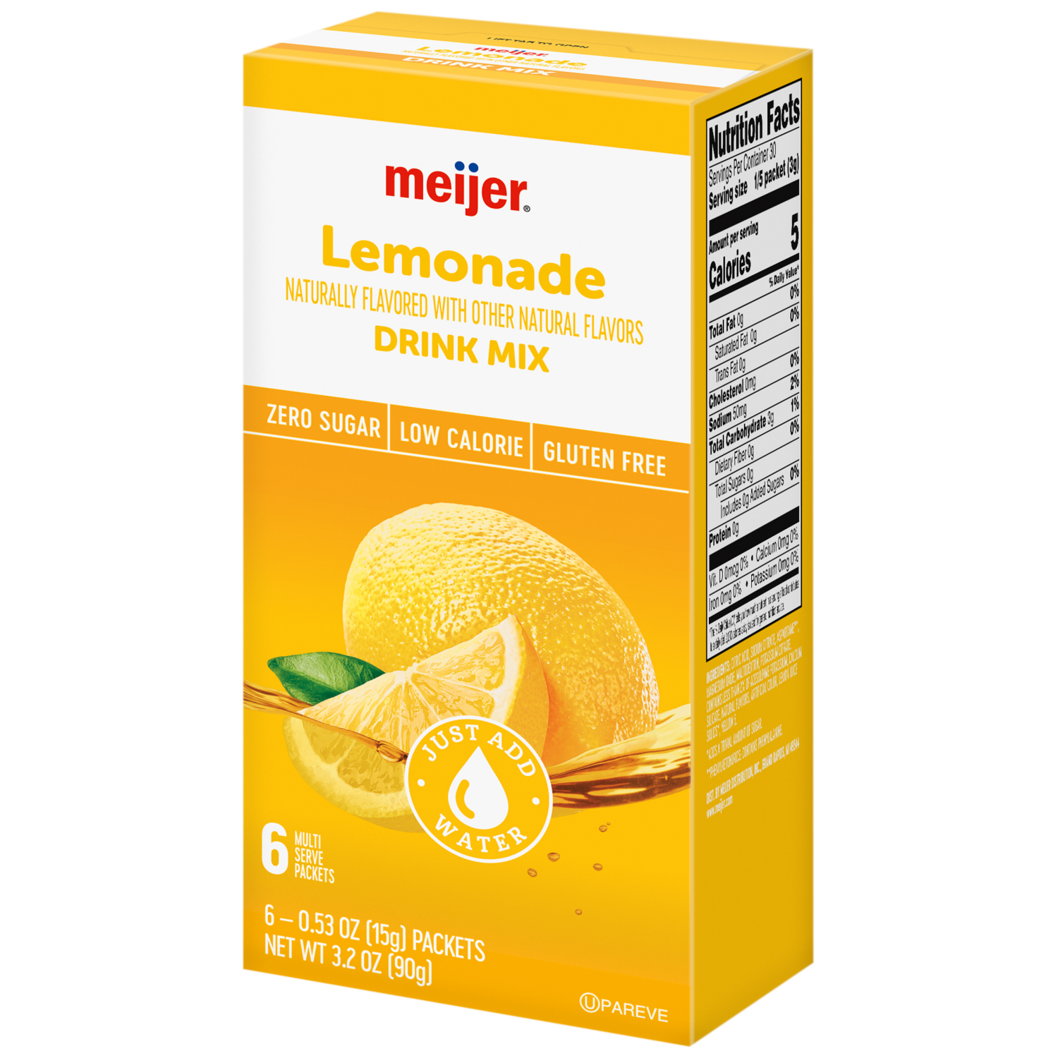 slide 7 of 8, Meijer Lemonade Drink Mix, 6 Count, 6 ct