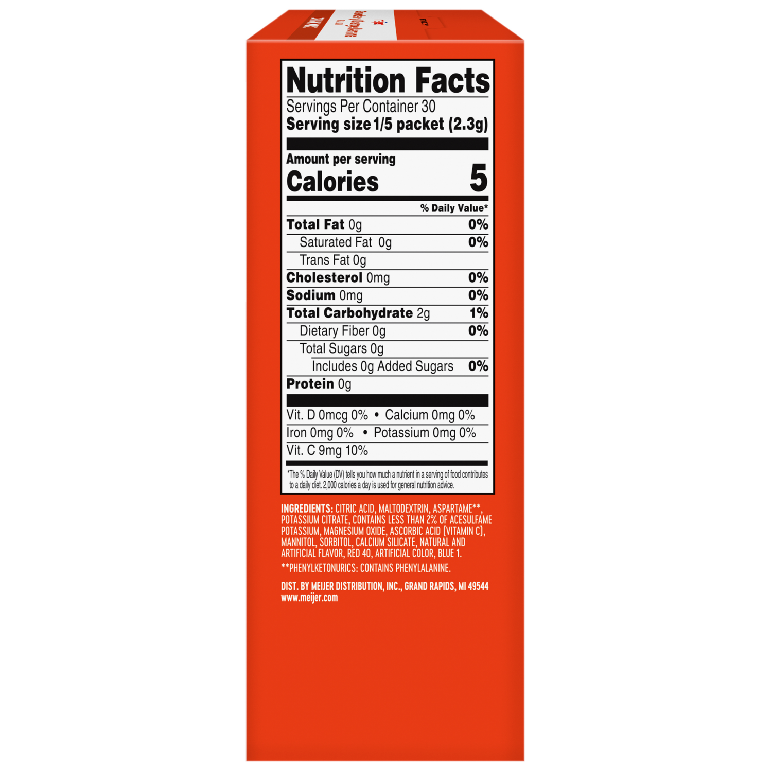 slide 5 of 8, Meijer Sugar Free Strawberry Orange Banana Drink Mix - 6 ct, 6 ct
