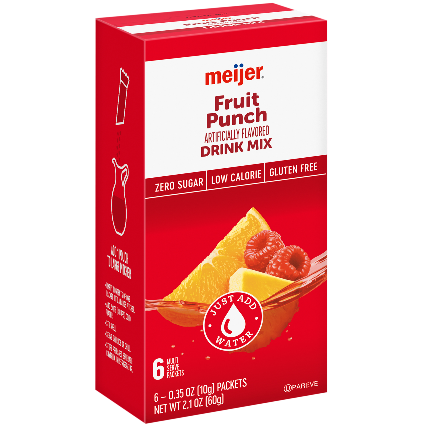 slide 6 of 8, Meijer Fruit Punch Drink Mixer - 6 ct, 6 ct