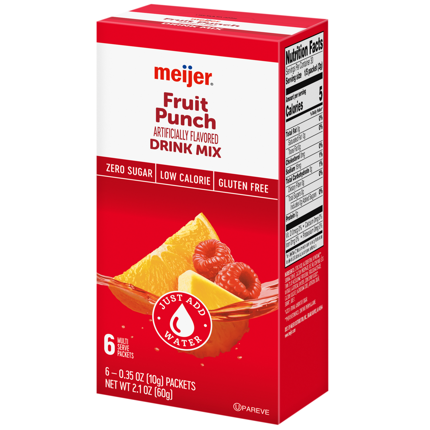 slide 7 of 8, Meijer Fruit Punch Drink Mixer - 6 ct, 6 ct