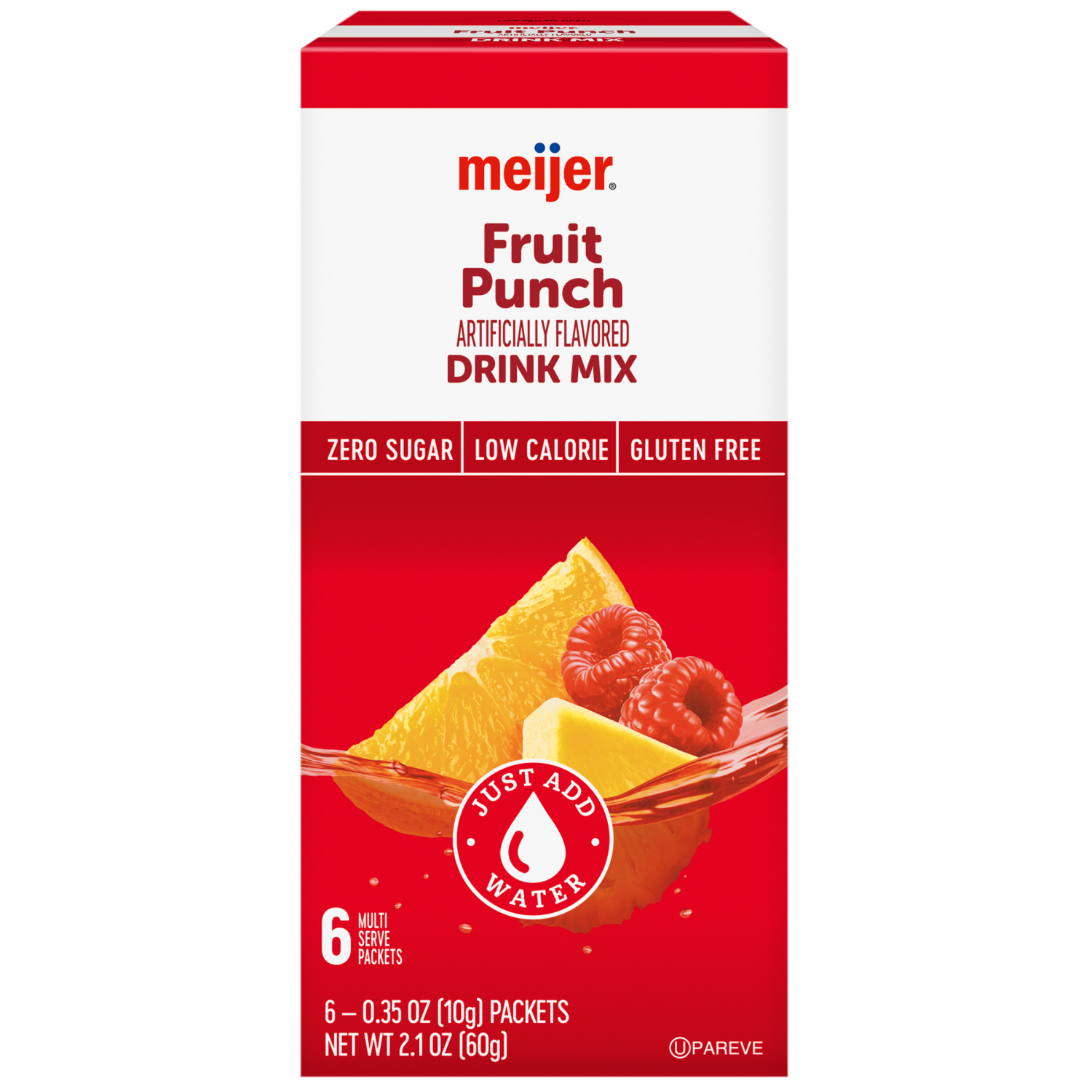 slide 1 of 8, Meijer Fruit Punch Drink Mixer - 6 ct, 6 ct