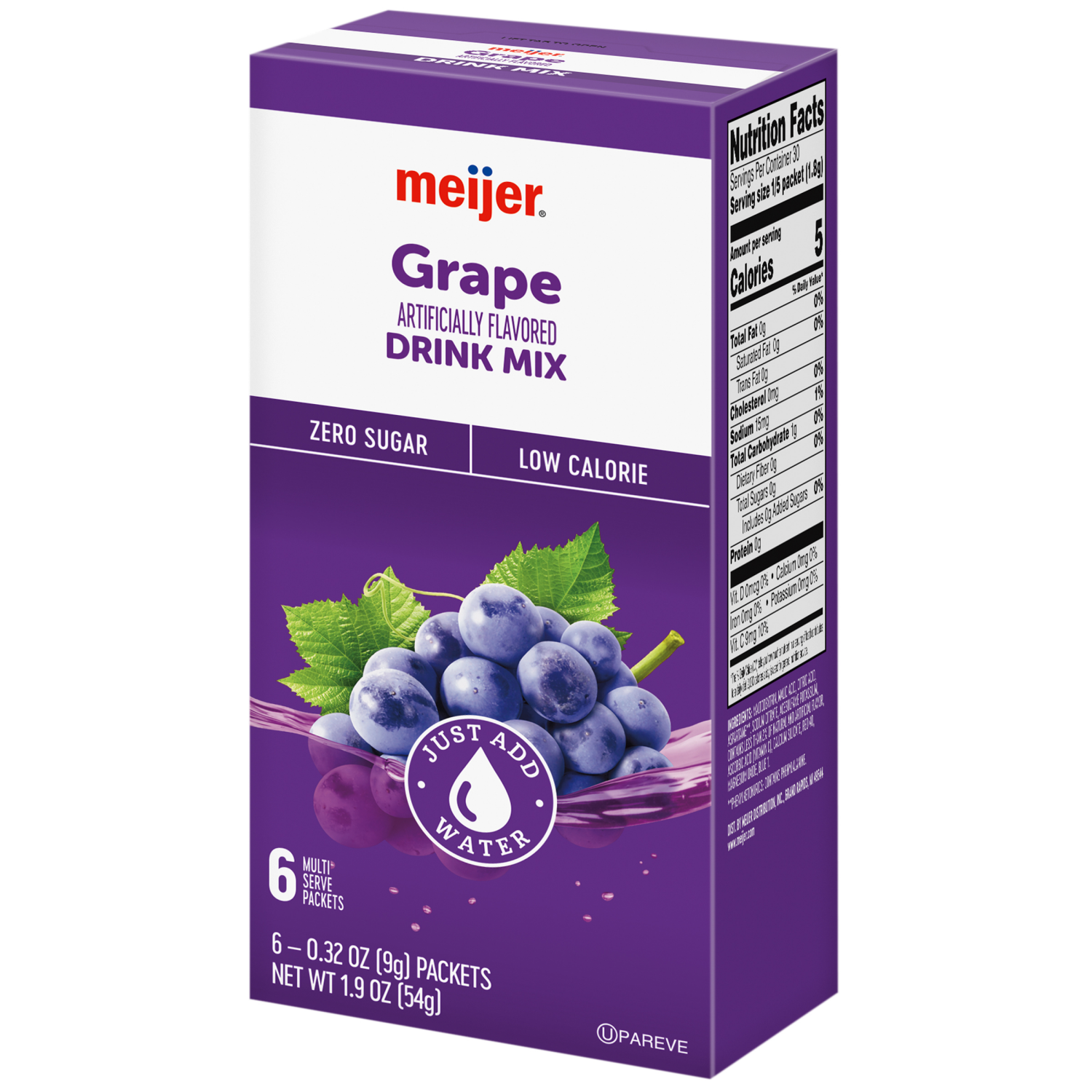 slide 7 of 8, Meijer Grape Drink Mix, 6 Count, 6 ct
