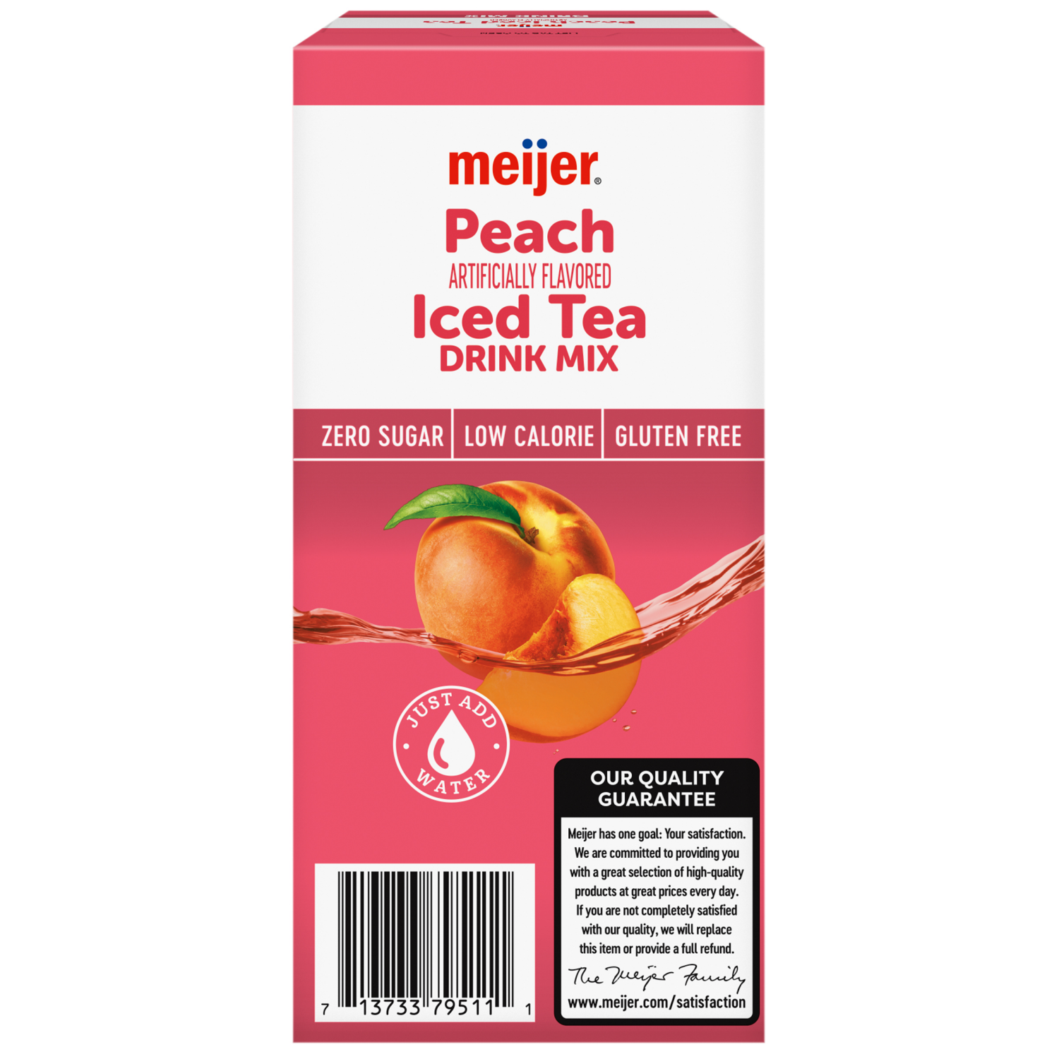 slide 2 of 8, Meijer Peach Iced Tea Drink Mix - 6 ct, 6 ct