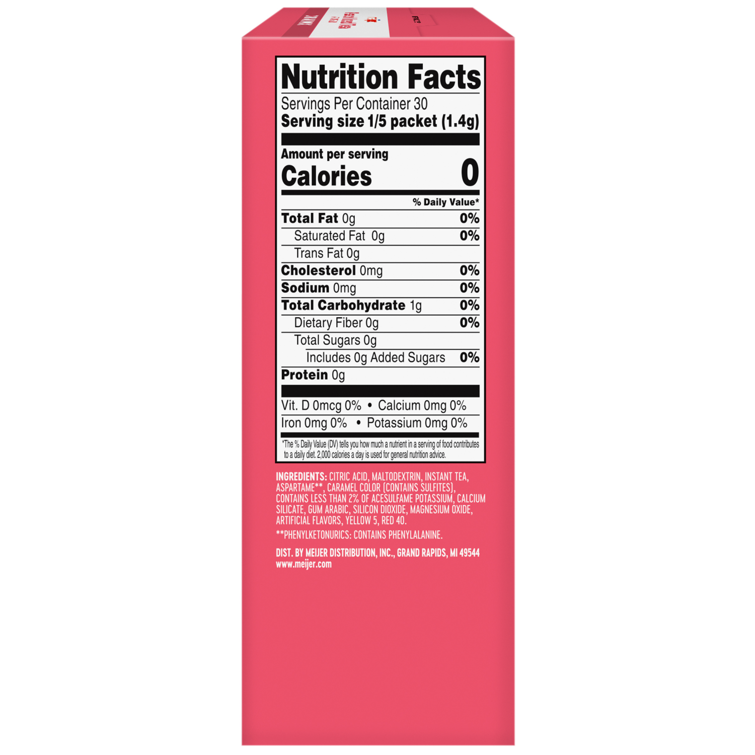 slide 5 of 8, Meijer Peach Iced Tea Drink Mix - 6 ct, 6 ct