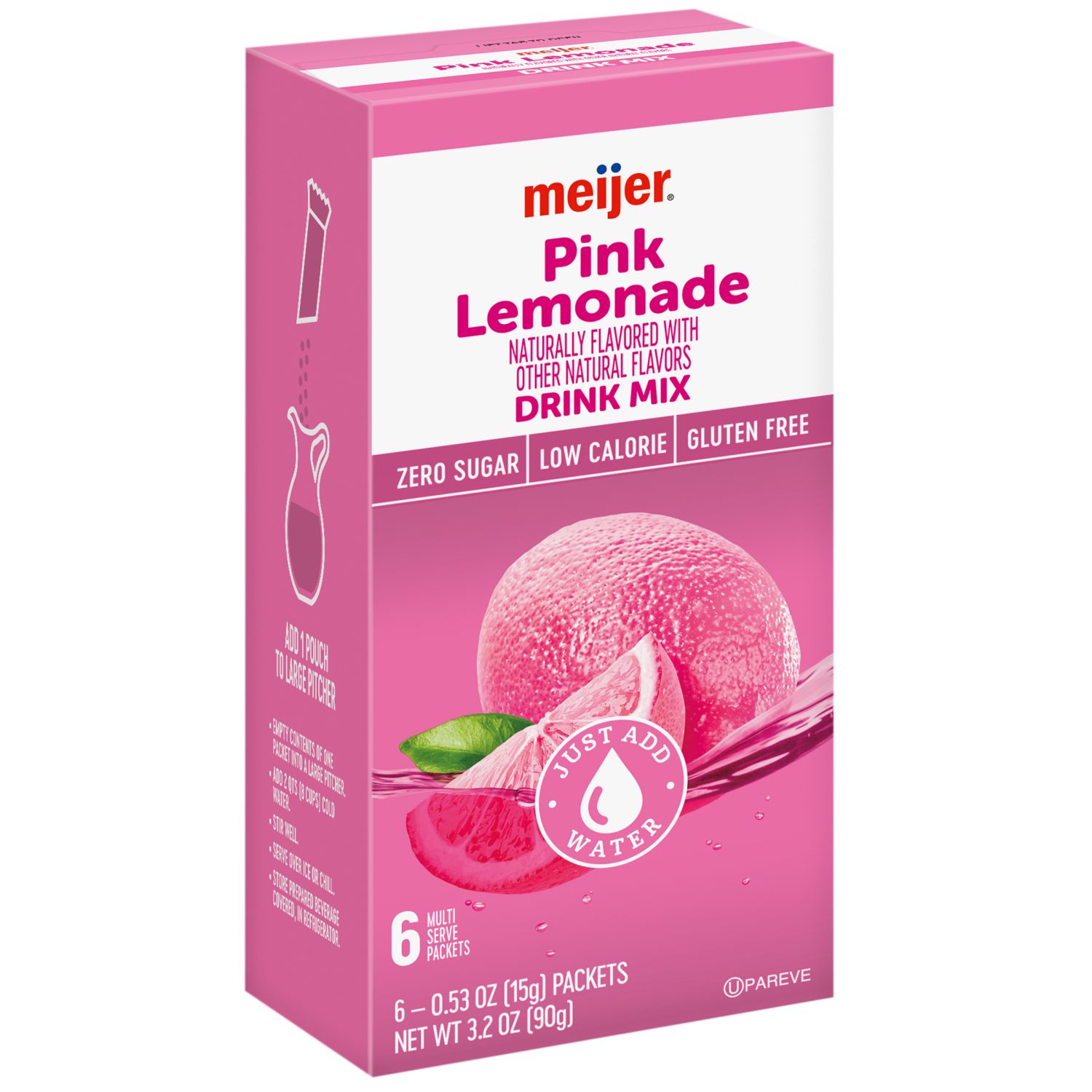 slide 6 of 8, Meijer Pink Lemonade Drink Mix - 6 ct, 6 ct