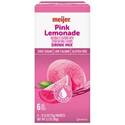 Meijer Pink Lemonade Drink Mix - 6 ct