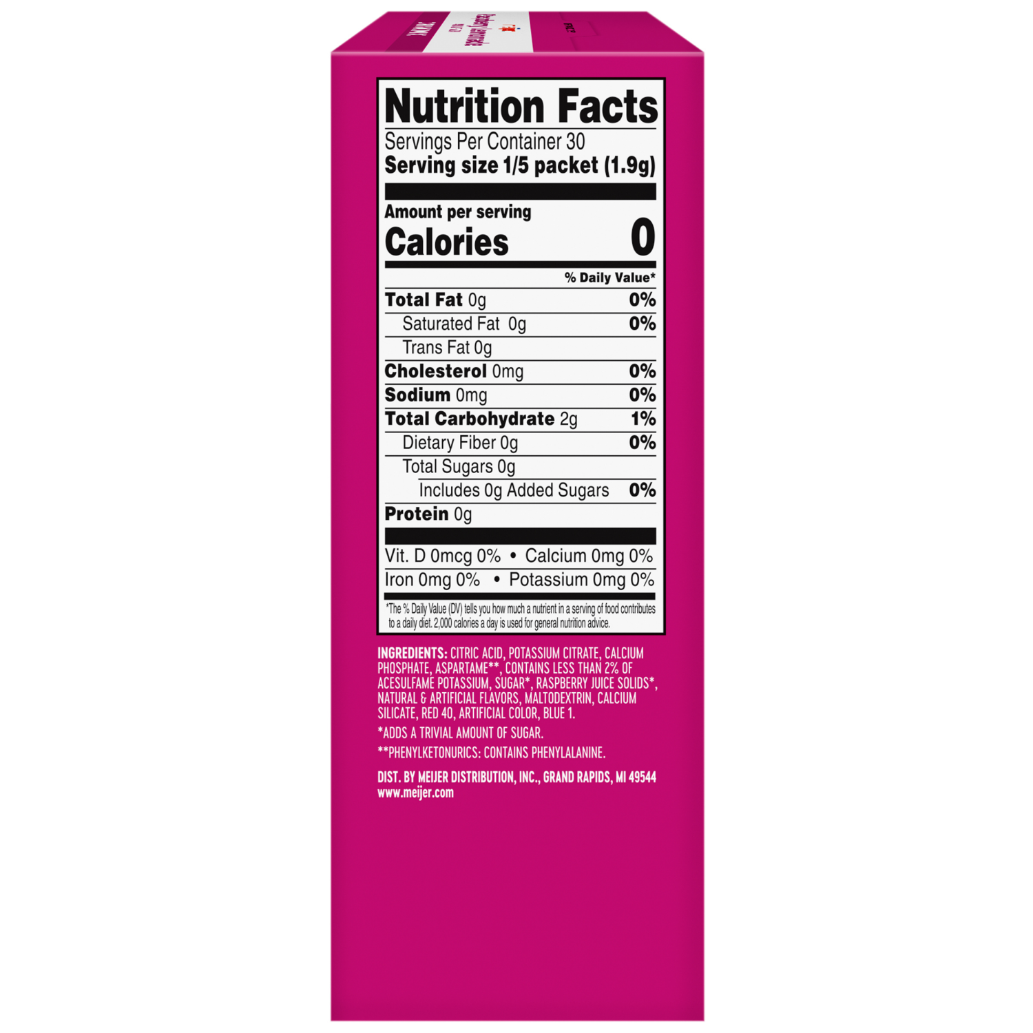 slide 5 of 8, Meijer Raspberry Lemonade Drink Mix - 6 ct, 6 ct