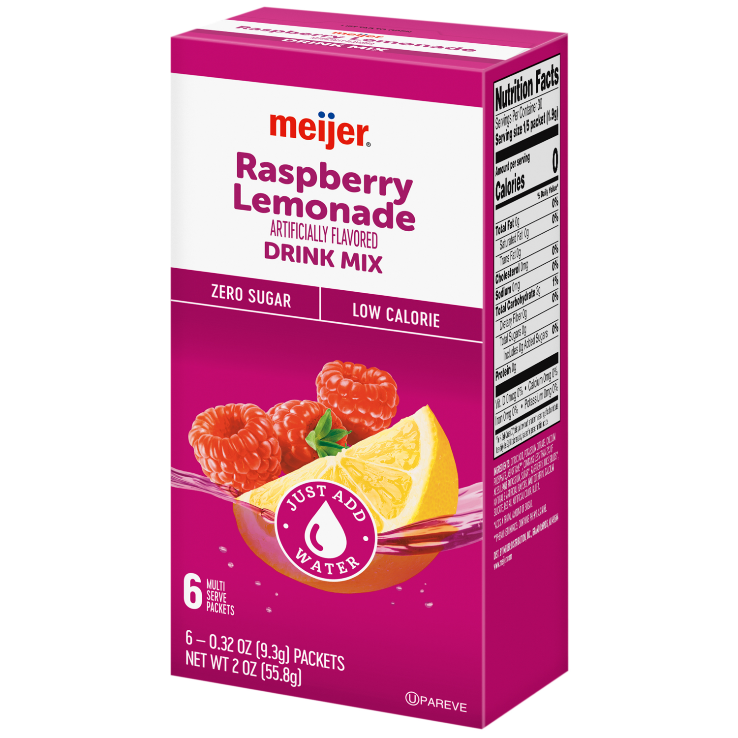 slide 7 of 8, Meijer Raspberry Lemonade Drink Mix - 6 ct, 6 ct