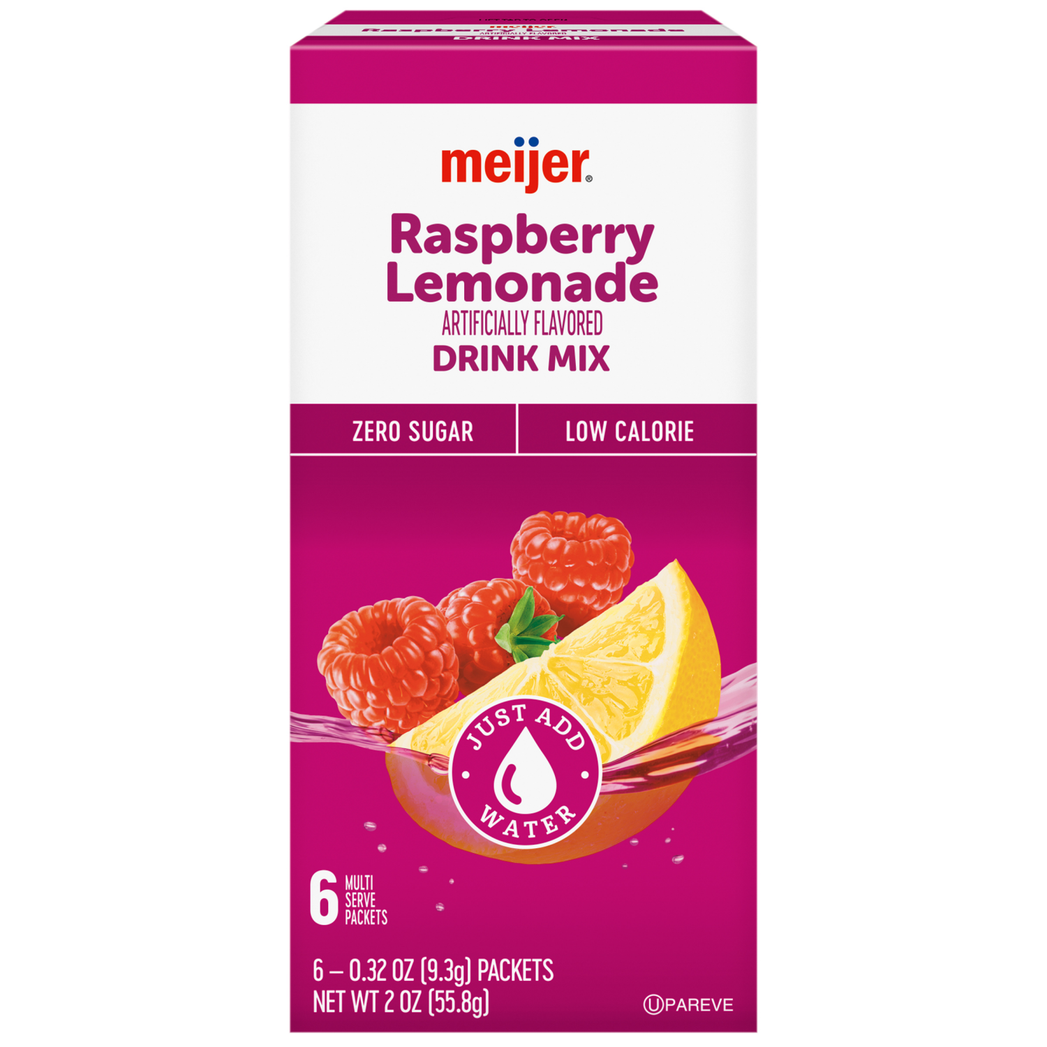 slide 1 of 8, Meijer Raspberry Lemonade Drink Mix - 6 ct, 6 ct
