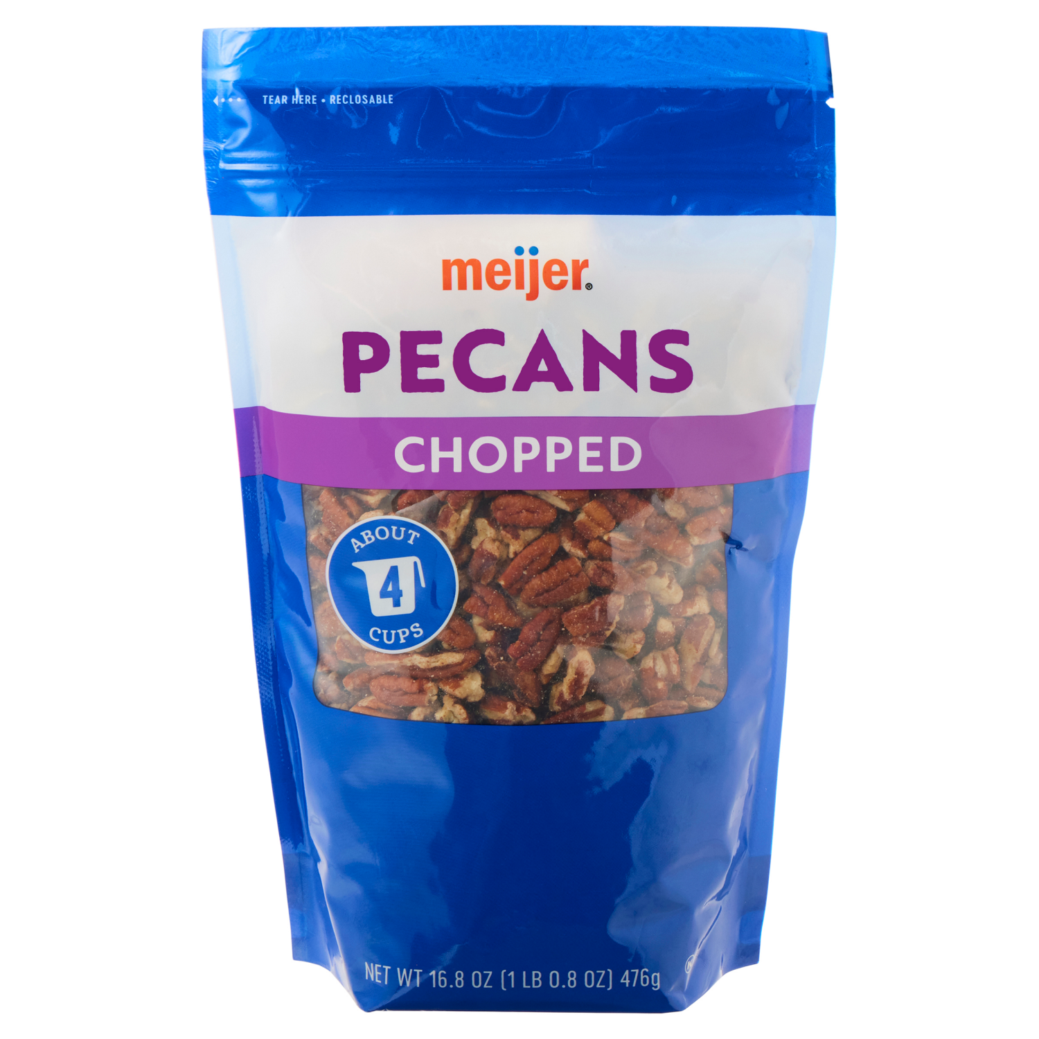 slide 1 of 3, Meijer Chopped Pecans, 16.8 oz