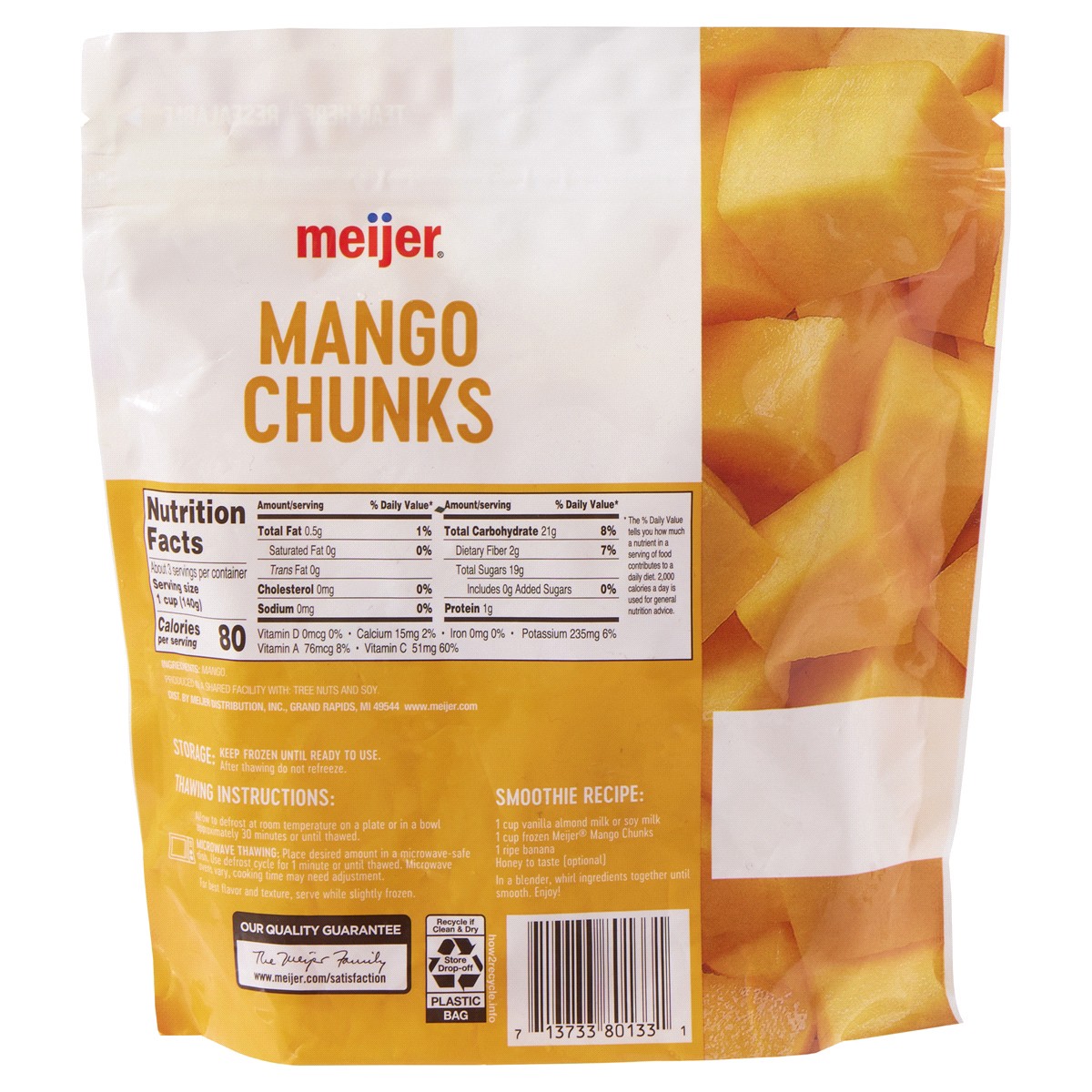 slide 2 of 2, Meijer Frozen Mango Chunks, 16 oz
