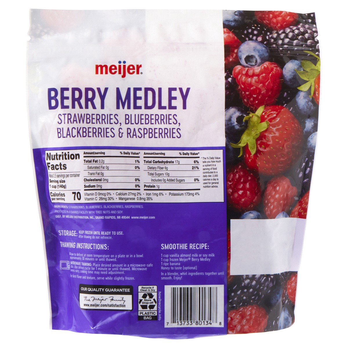 slide 2 of 2, Meijer Frozen Berry Medley, 12 oz