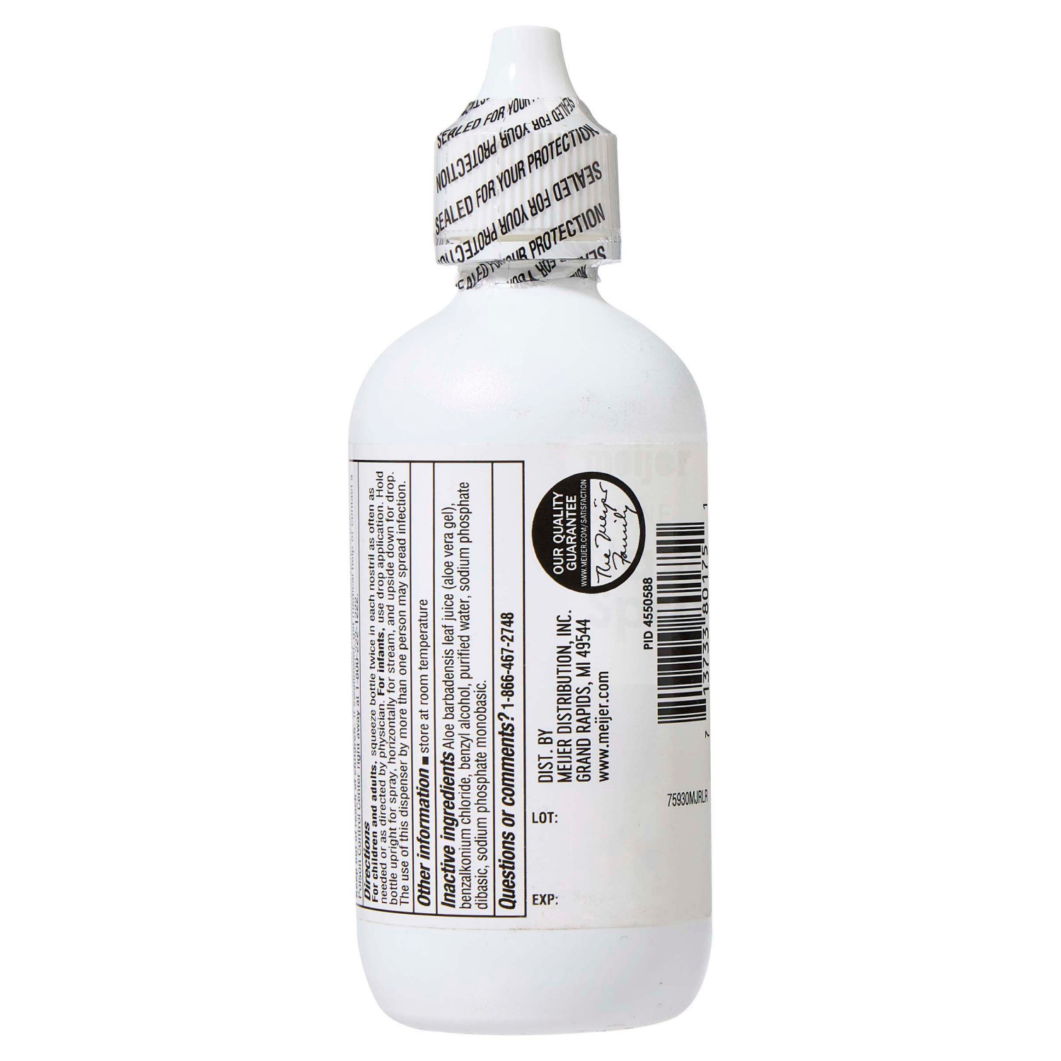 slide 4 of 6, Meijer Saline Nasal Spray Plus Soothing Aloe, 3 oz