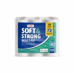 Meijer Soft & Strong Bath Tissue Mega Rolls