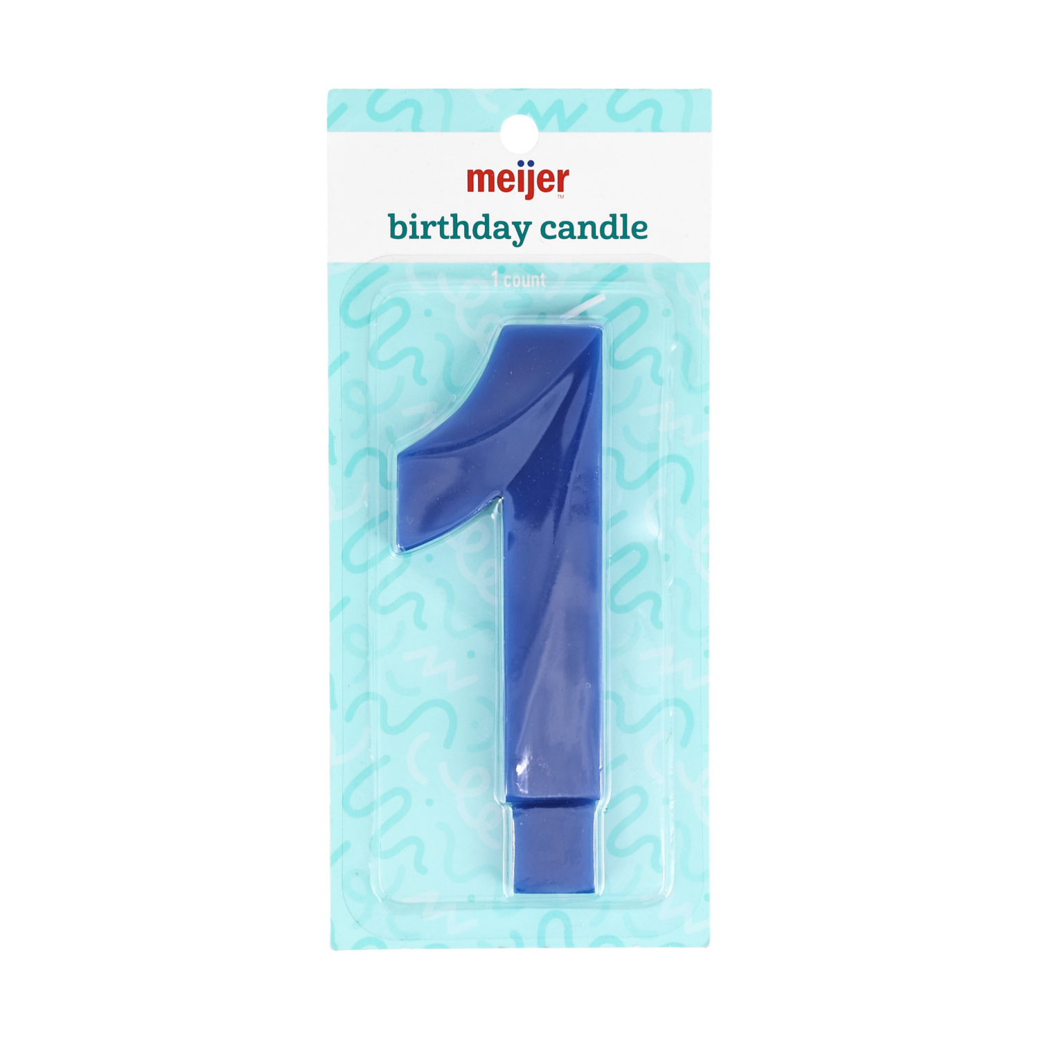slide 2 of 3, Meijer Jumbo Number Candle 1, 1 ct