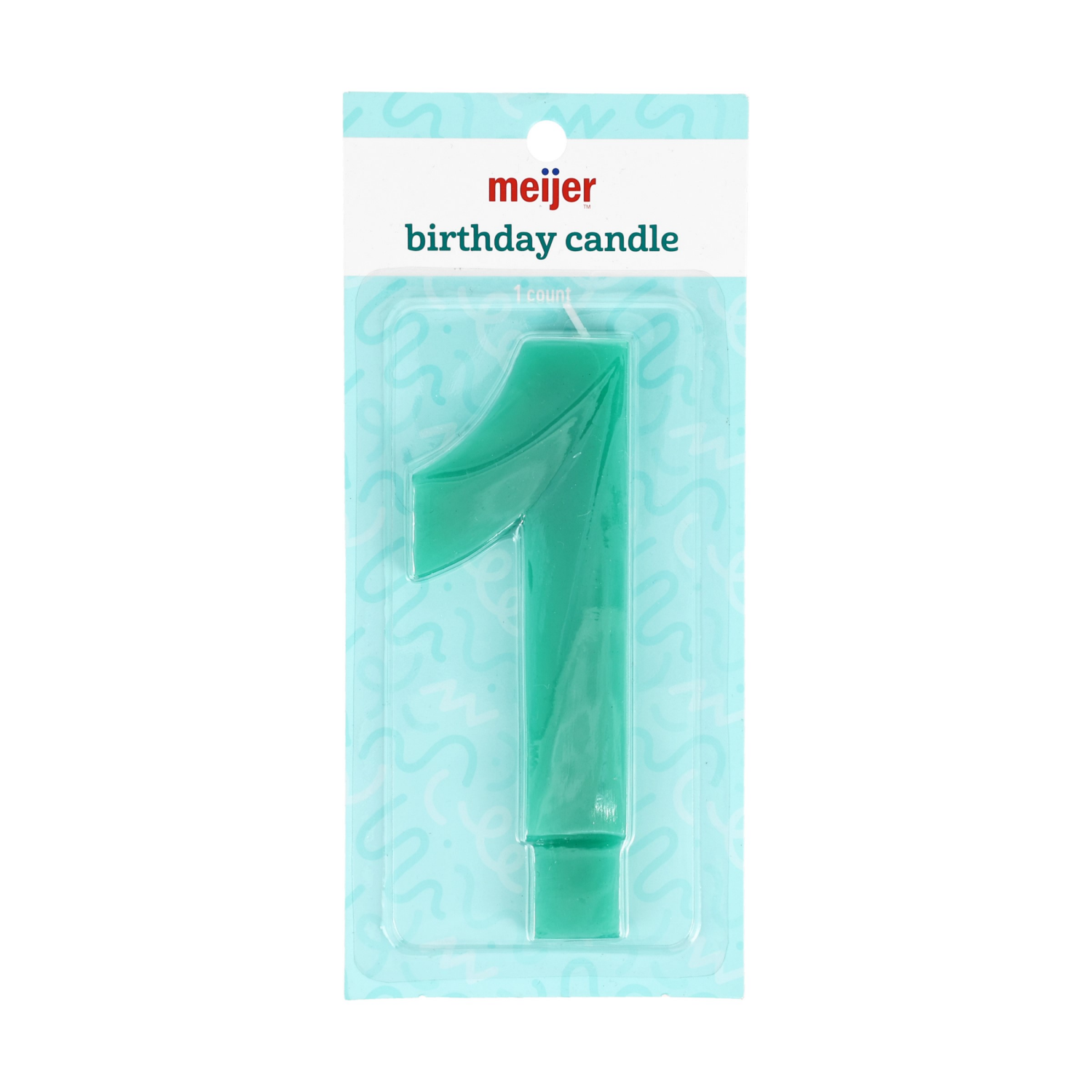 slide 3 of 3, Meijer Jumbo Number Candle 1, 1 ct
