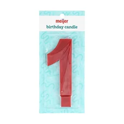 Meijer Jumbo Number Candle 1