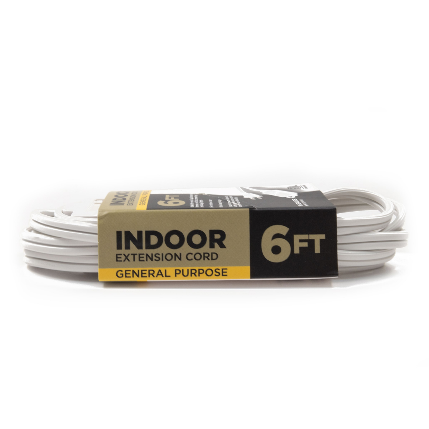 slide 3 of 3, Meijer 16/2 Spt-2,3 Outlet Extension Cord White, 6 Ft, 6 ft