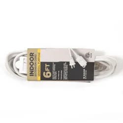 Meijer 16/2 Spt-2,3 Outlet Extension Cord White, 6 Ft