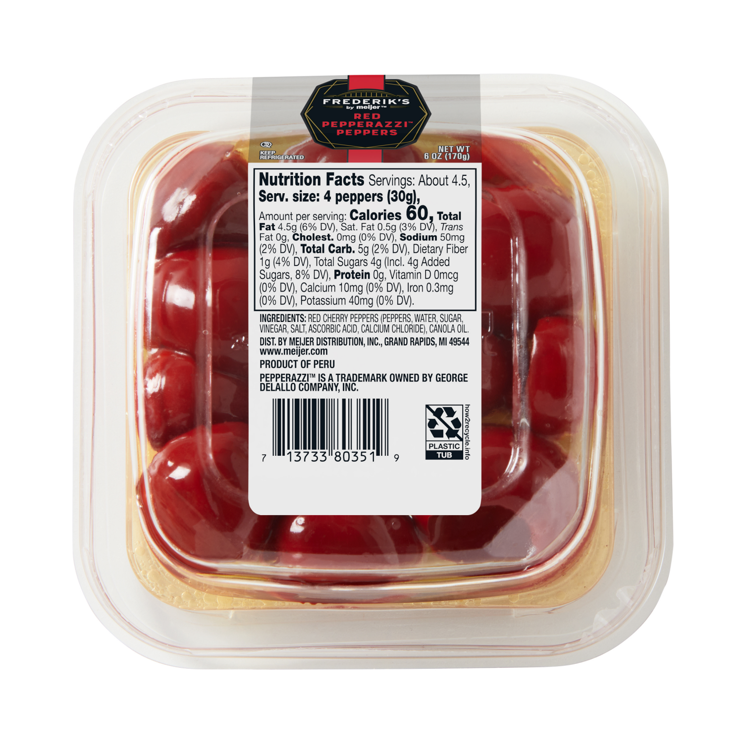 slide 3 of 5, Frederik's By Meijer Frederik's Pepperazzi Peppers 6oz, 6 oz