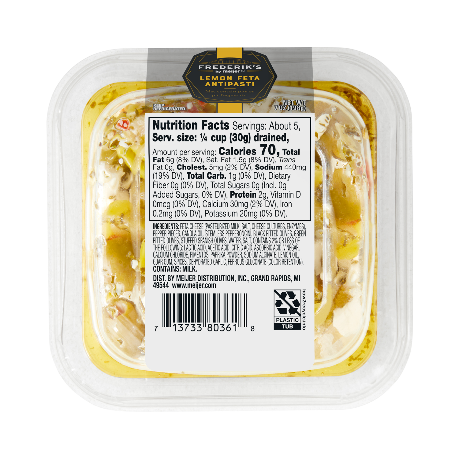 slide 3 of 5, Frederik's By Meijer Frederik's Lemon Feta Antipasti, 7oz., 7 oz