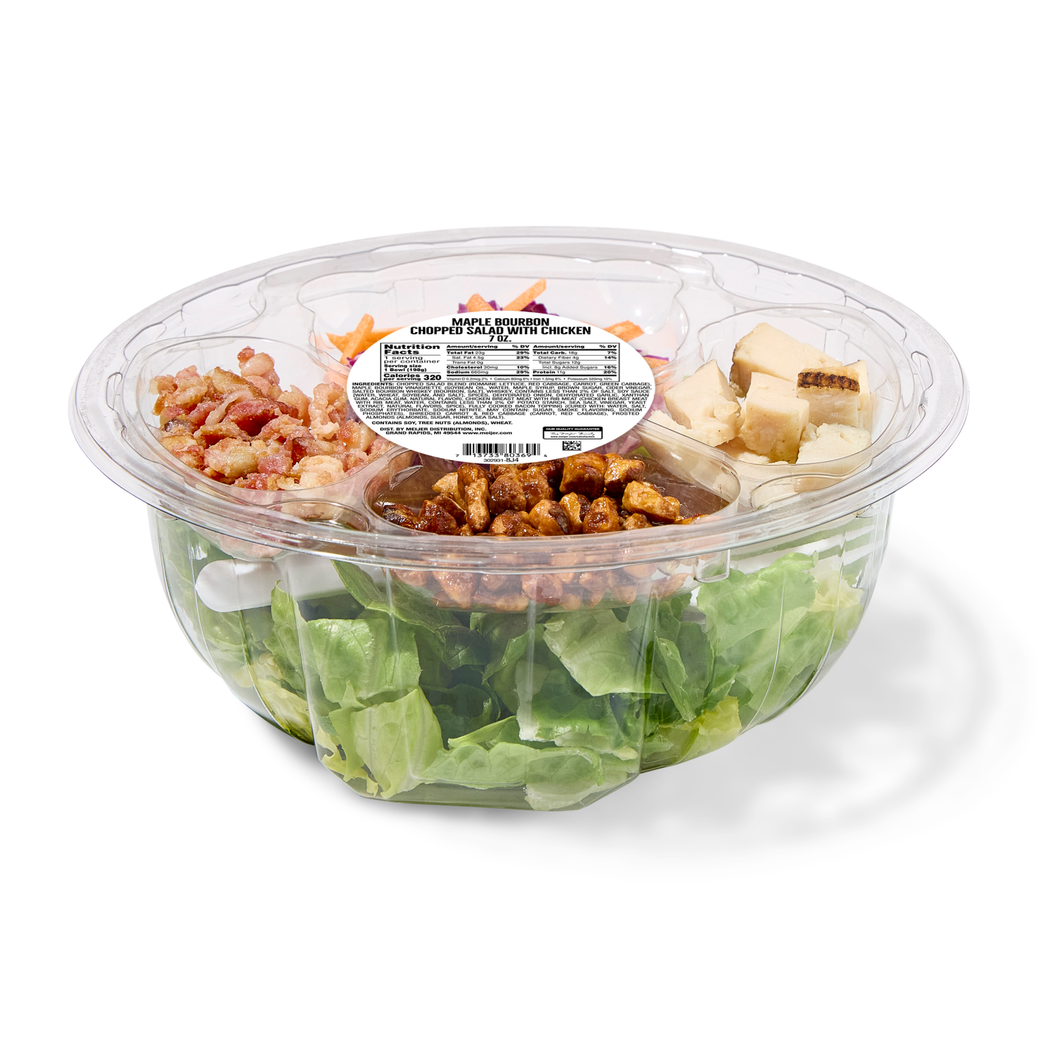 slide 3 of 3, Fresh From Meijer Chopped Maple Bourbon Salad Bowl 7 oz, 7 oz