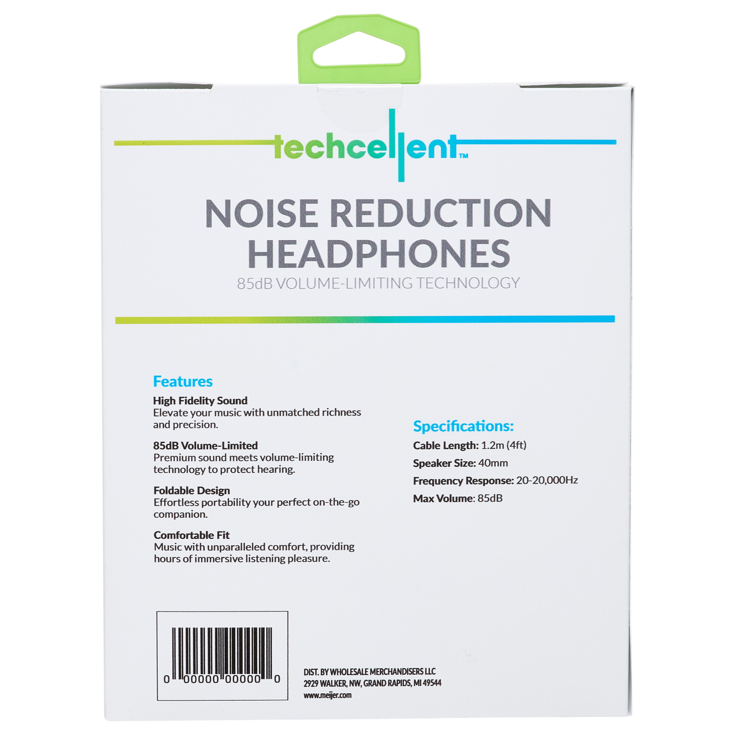 slide 2 of 6, Techcellent Kids Headphones With Microphone Blue, 1 ct