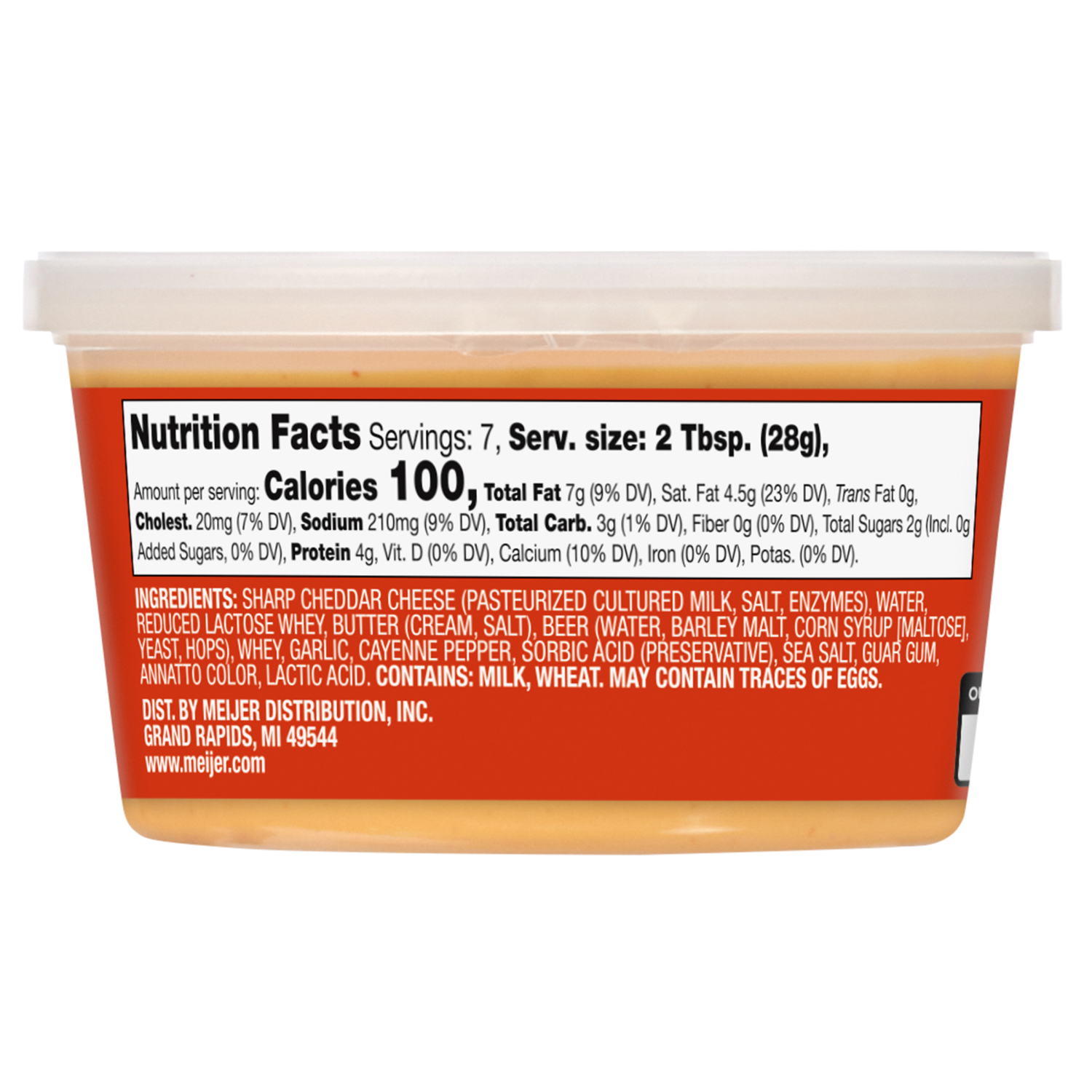 slide 2 of 5, Fresh from Meijer Spicy Beer Cold Pack Cheese Spread, 7 oz., 7 oz