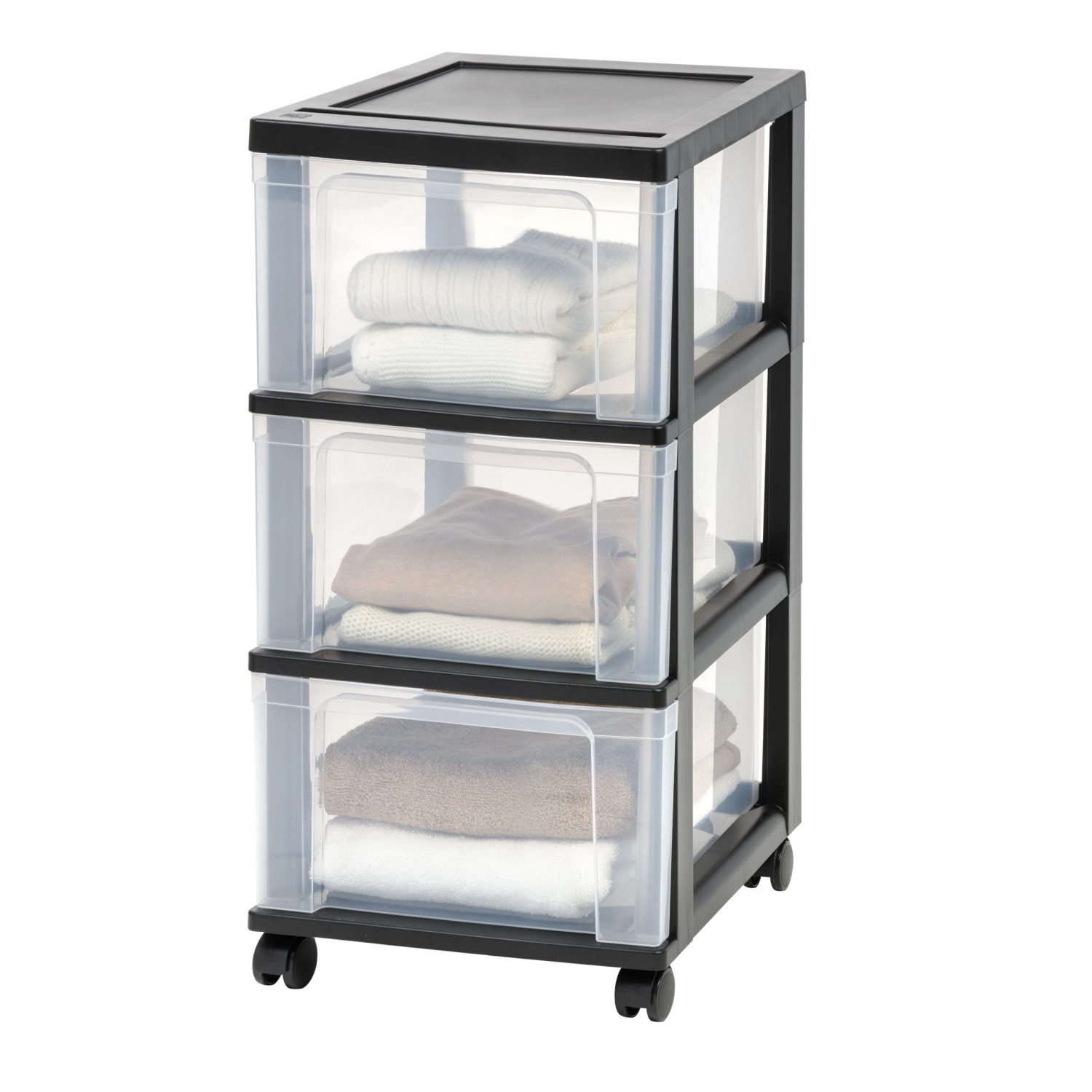 slide 2 of 3, Havenstay Hs Plastic 3 Drawer Narrow Cart Black, 1 ct