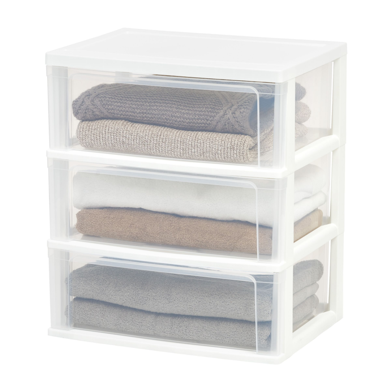 slide 3 of 5, Havenstay Hs Plastic 3 Drawer Wide Cart White, 1 ct