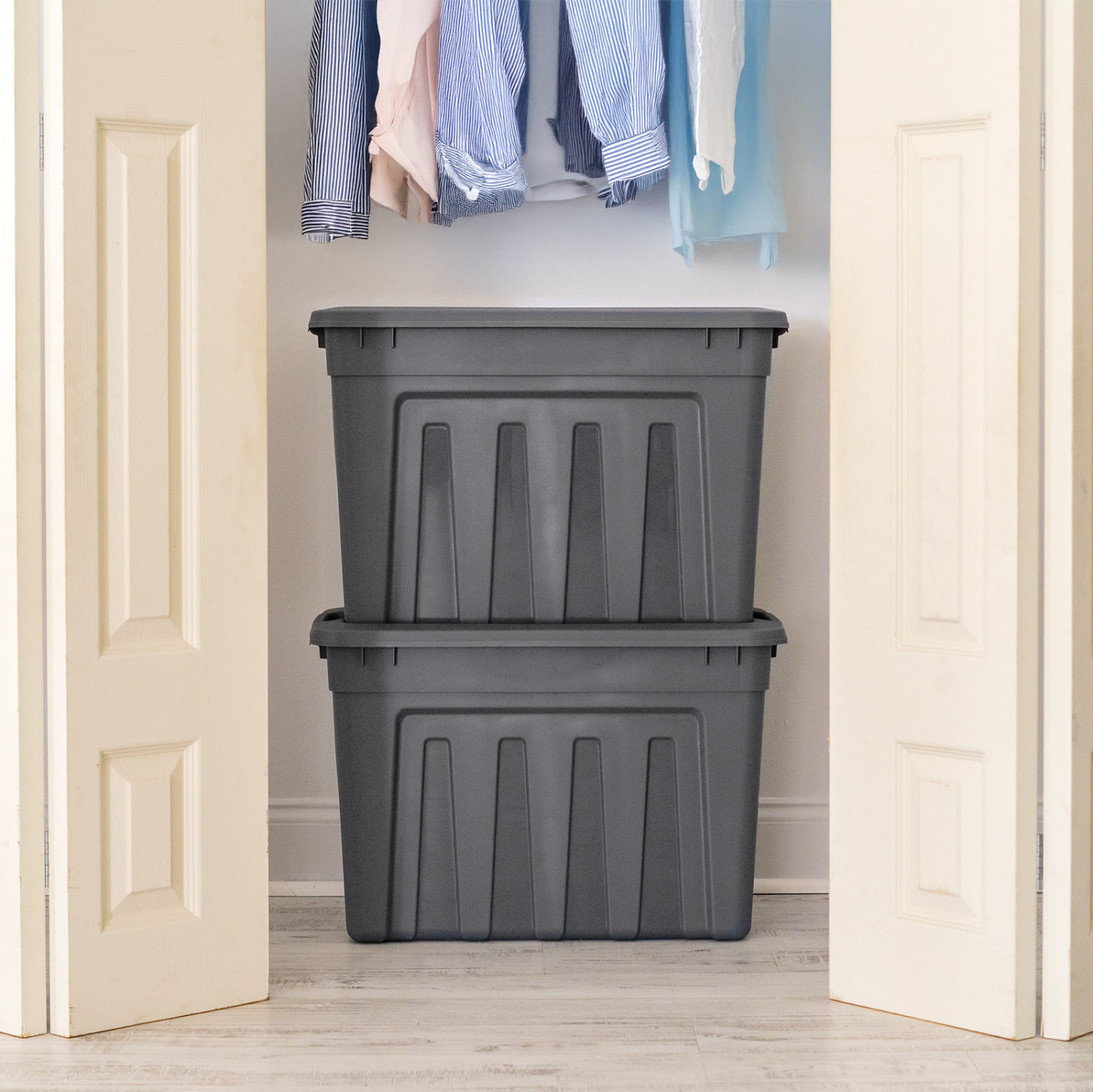 slide 6 of 6, Havenstay Hs Non Latching Utility Tote 20 Gal Gray, 20 gal