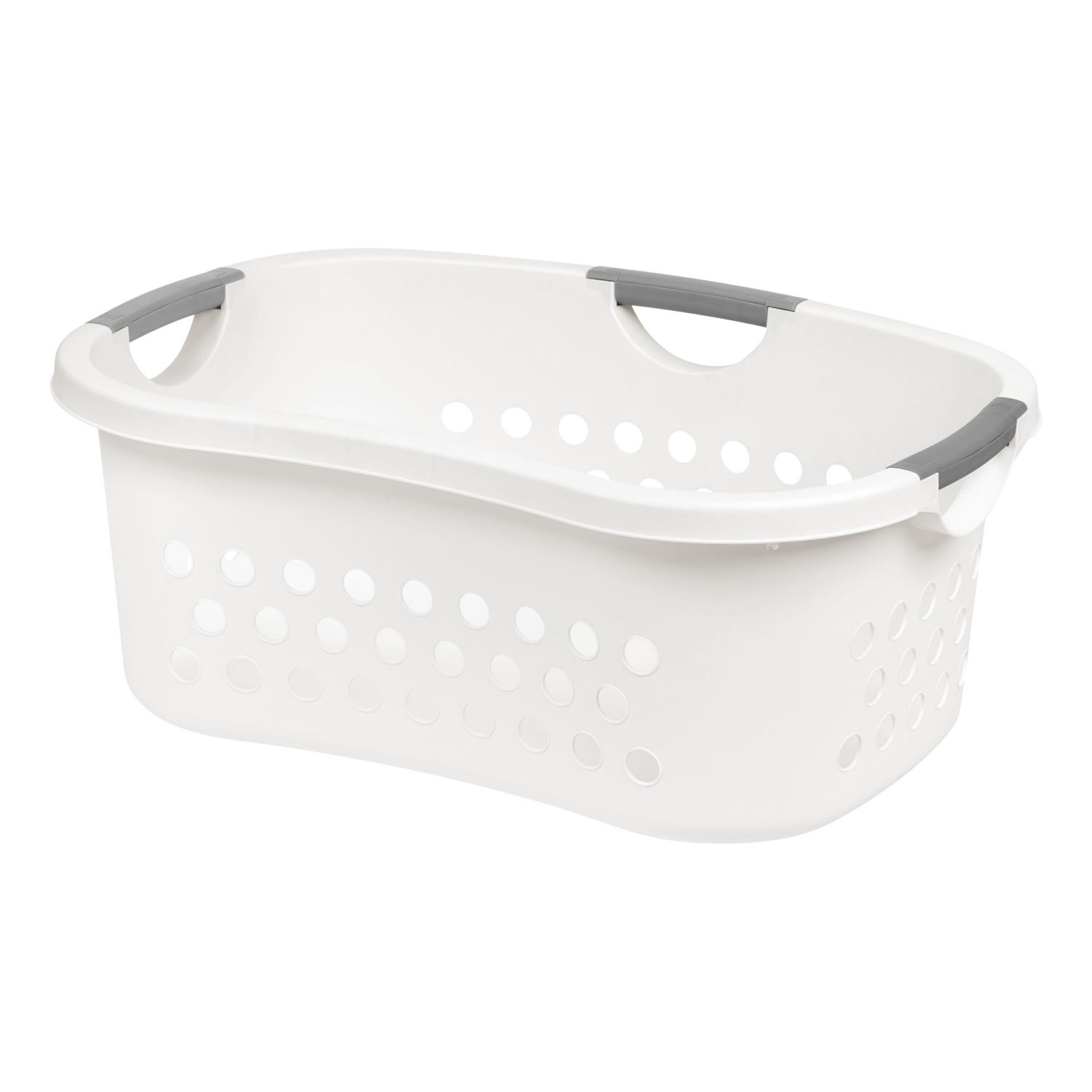 slide 1 of 4, Havenstay Hs Plastic Laundry Basket White, 1 ct