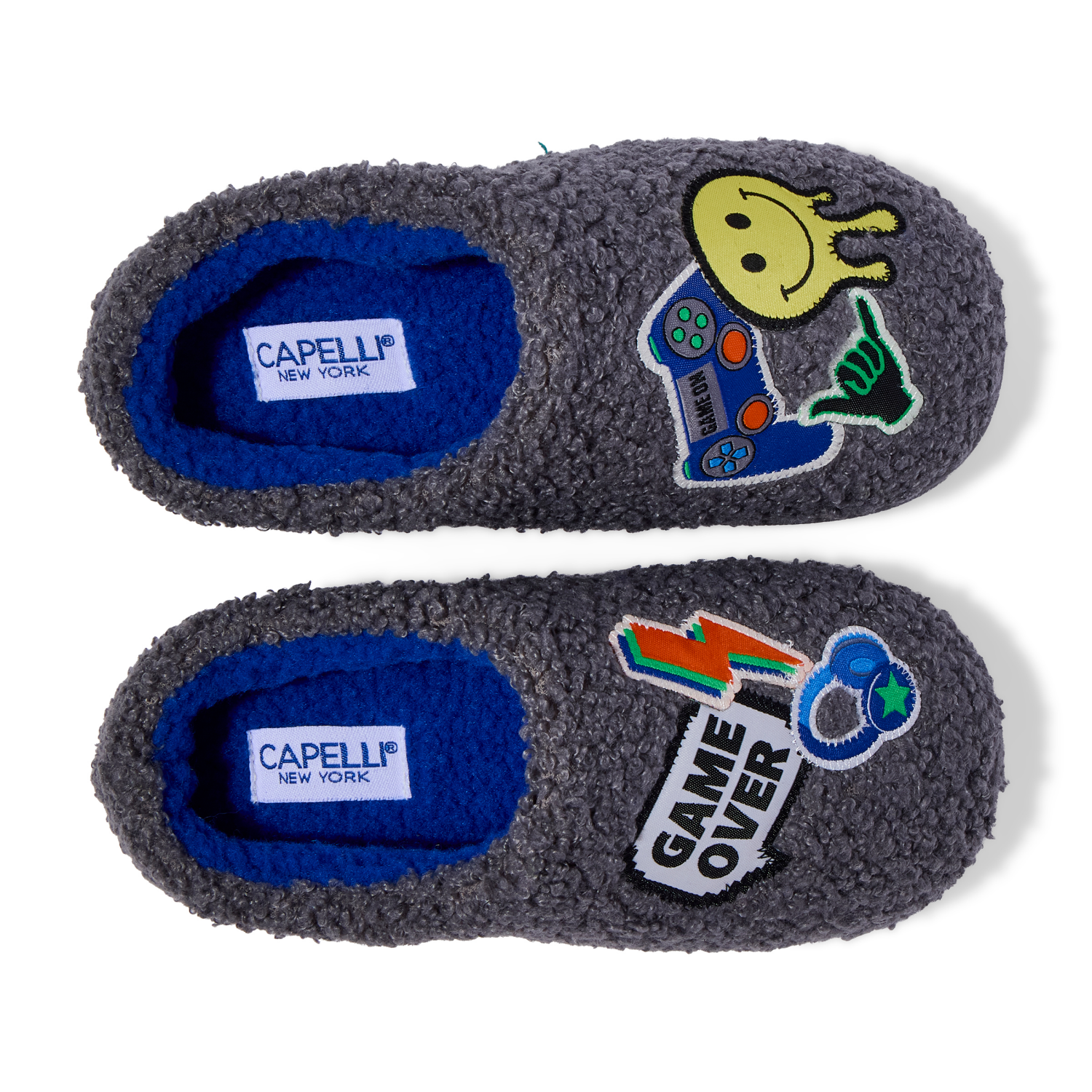 slide 6 of 6, Falls Creek Boy Scuff Gamer. Gray. Size S, 1 ct