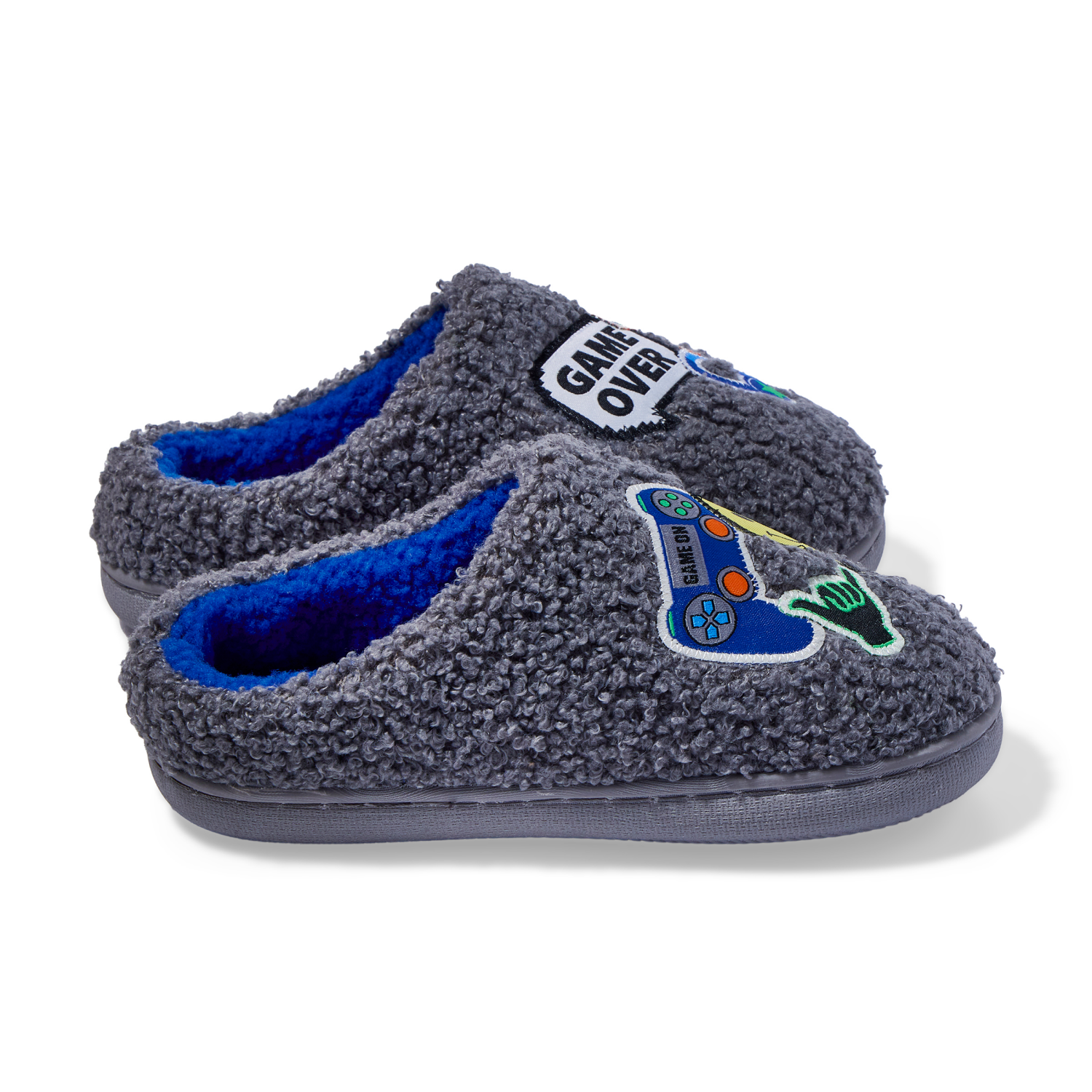 slide 5 of 6, Falls Creek Boy Scuff Gamer. Gray. Size L, LG