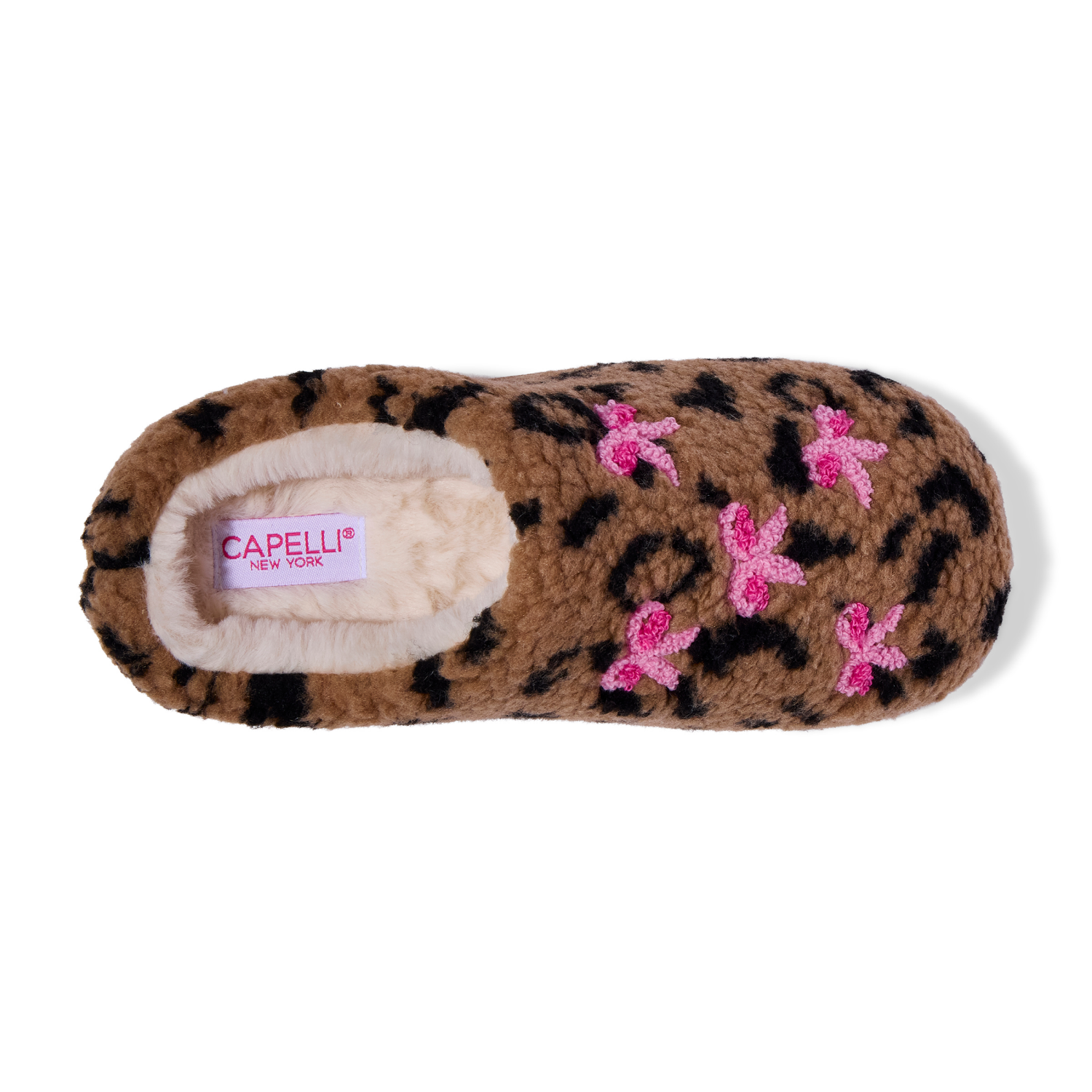 slide 6 of 6, Falls Creek Girl Scuff Leopard. Brown. Size XL, XL