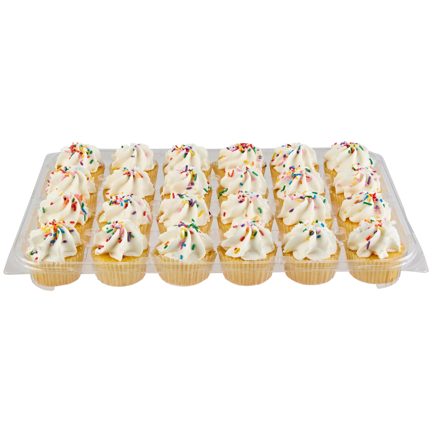 slide 4 of 4, FRESH FROM MEIJER FFM 24ct WHITE ICED VANILLA CUPCAKES, 24 ct