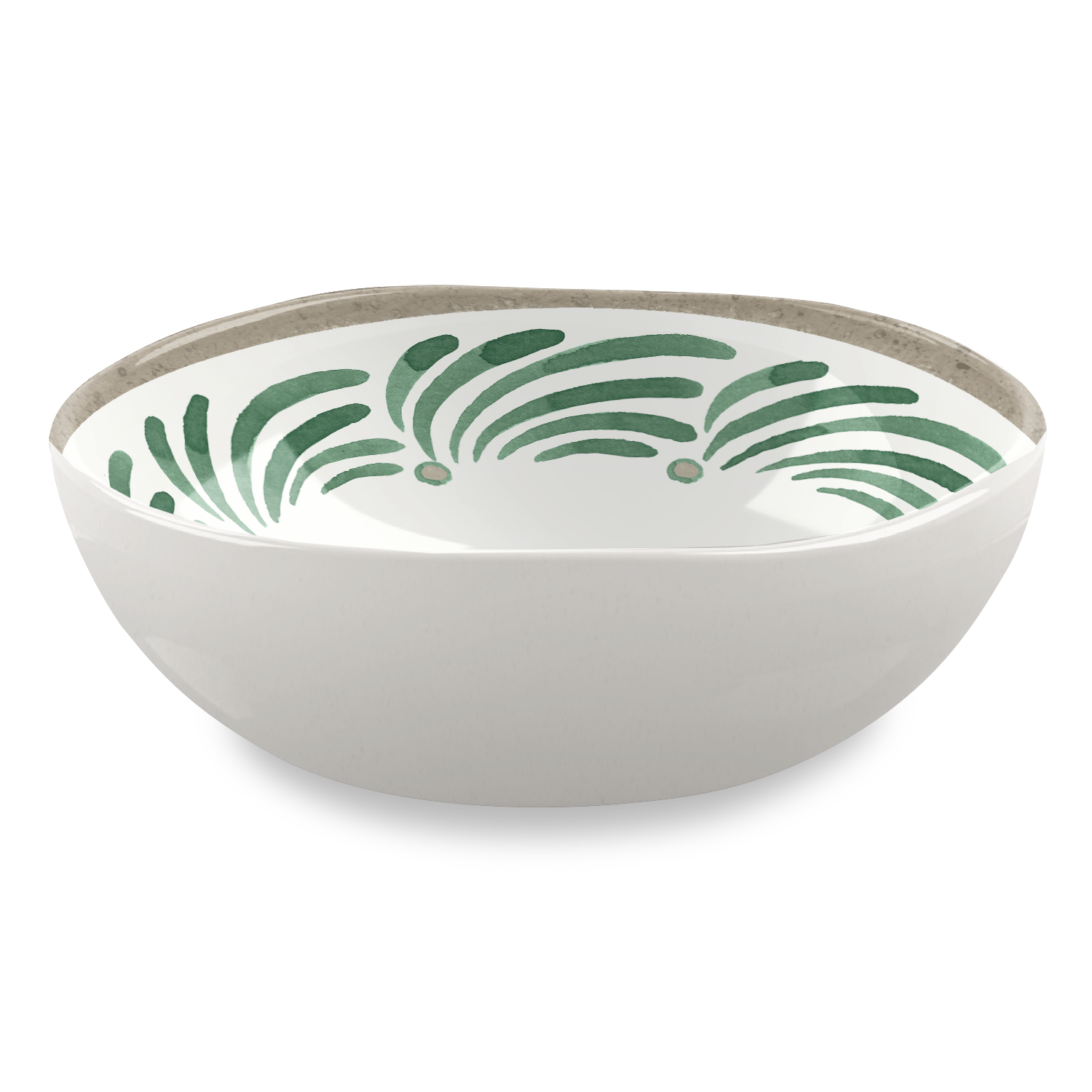 slide 1 of 1, ROOM & RETREAT RR MELAMINE BOWL GREEN GARDEN, 1 ct