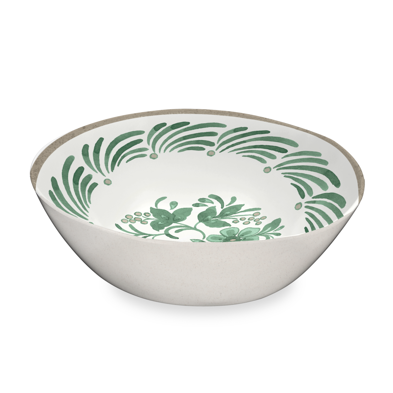 slide 1 of 1, ROOM & RETREAT RR MELAMINE SERVE BOWL GREEN GARDEN, 1 ct