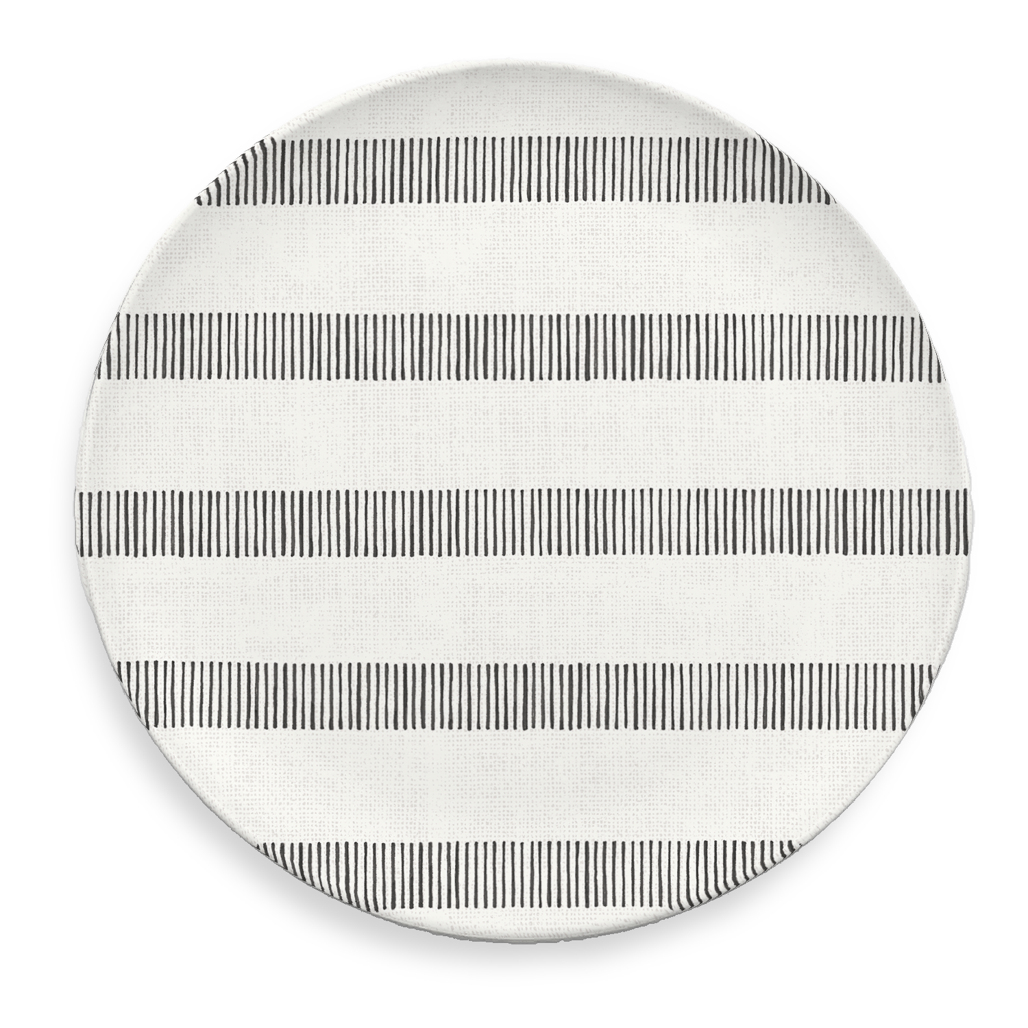 slide 1 of 1, ROOM & RETREAT RR MELAMINE DINNER PLATE GREY STRIPES, 1 ct