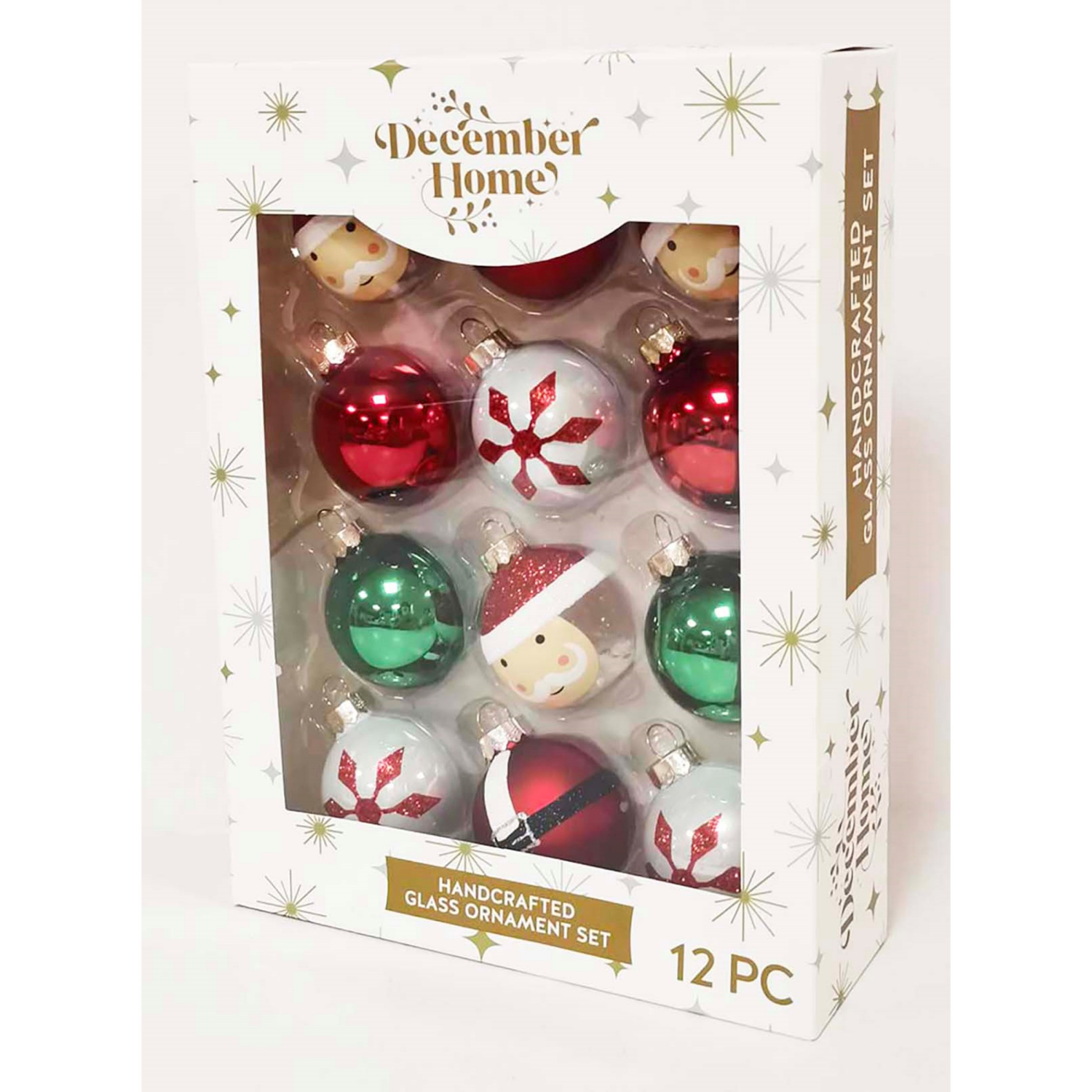 slide 2 of 4, Handcrafted Ornament Set, 1.75 inch RoundDecember Home, 12 ct