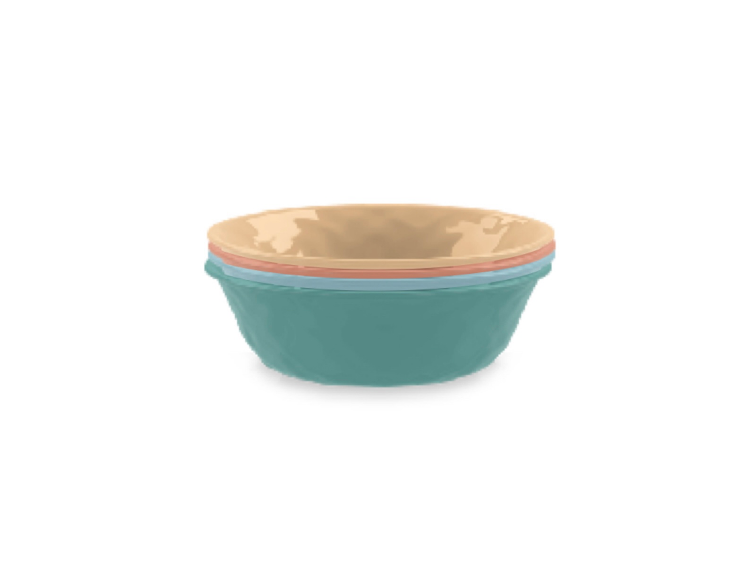 slide 1 of 1, ROOM & RETREAT RR PLASTIC CEREAL BOWL 4PK MULTI COLOR, 4 ct